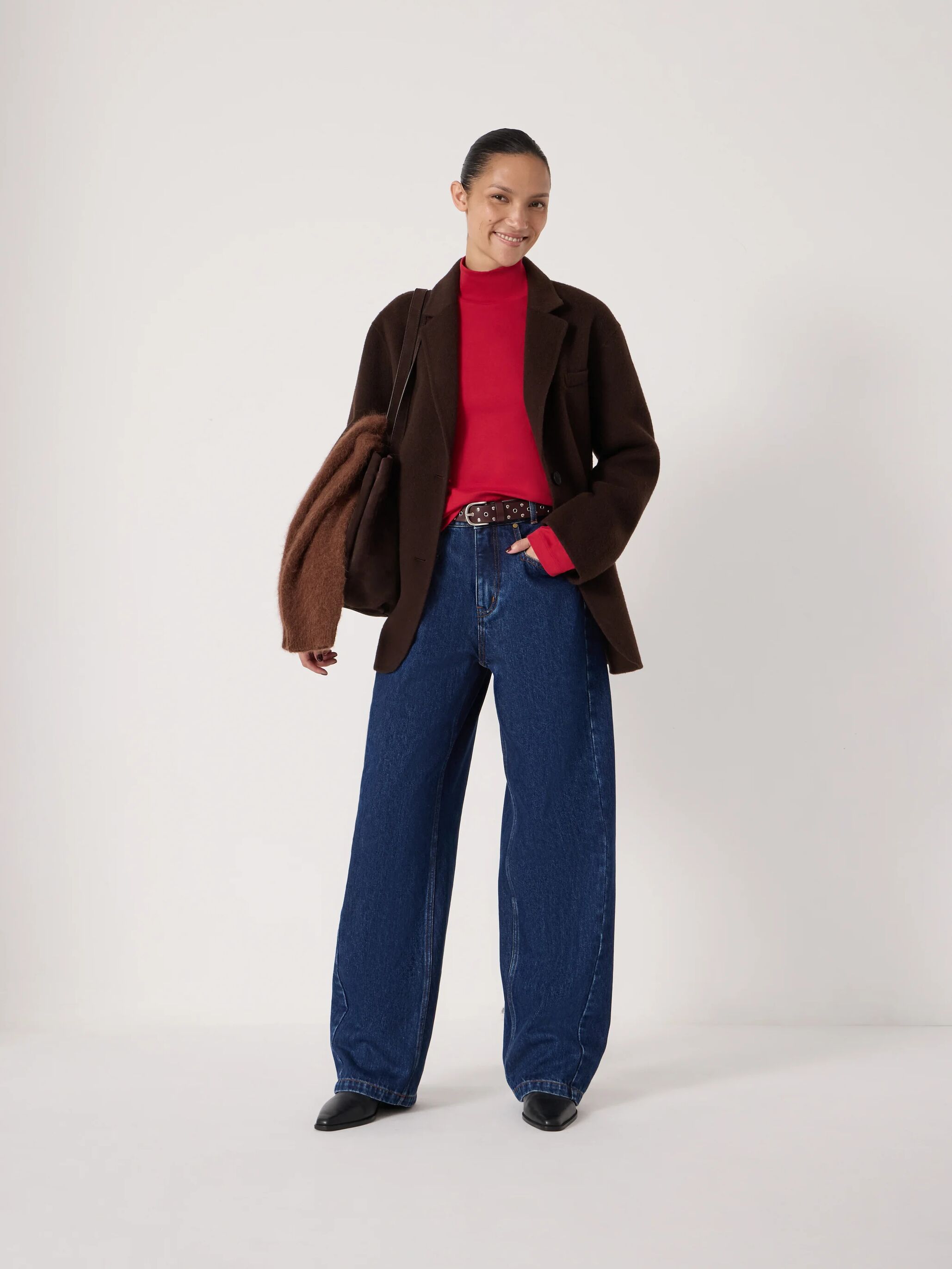 Saskia Straight Seamed Jeans