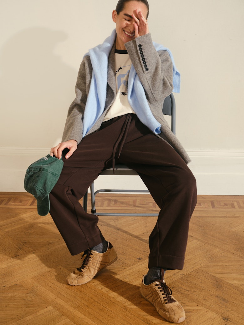 Simeron Pure Wool Double Faced Oversized Blazer