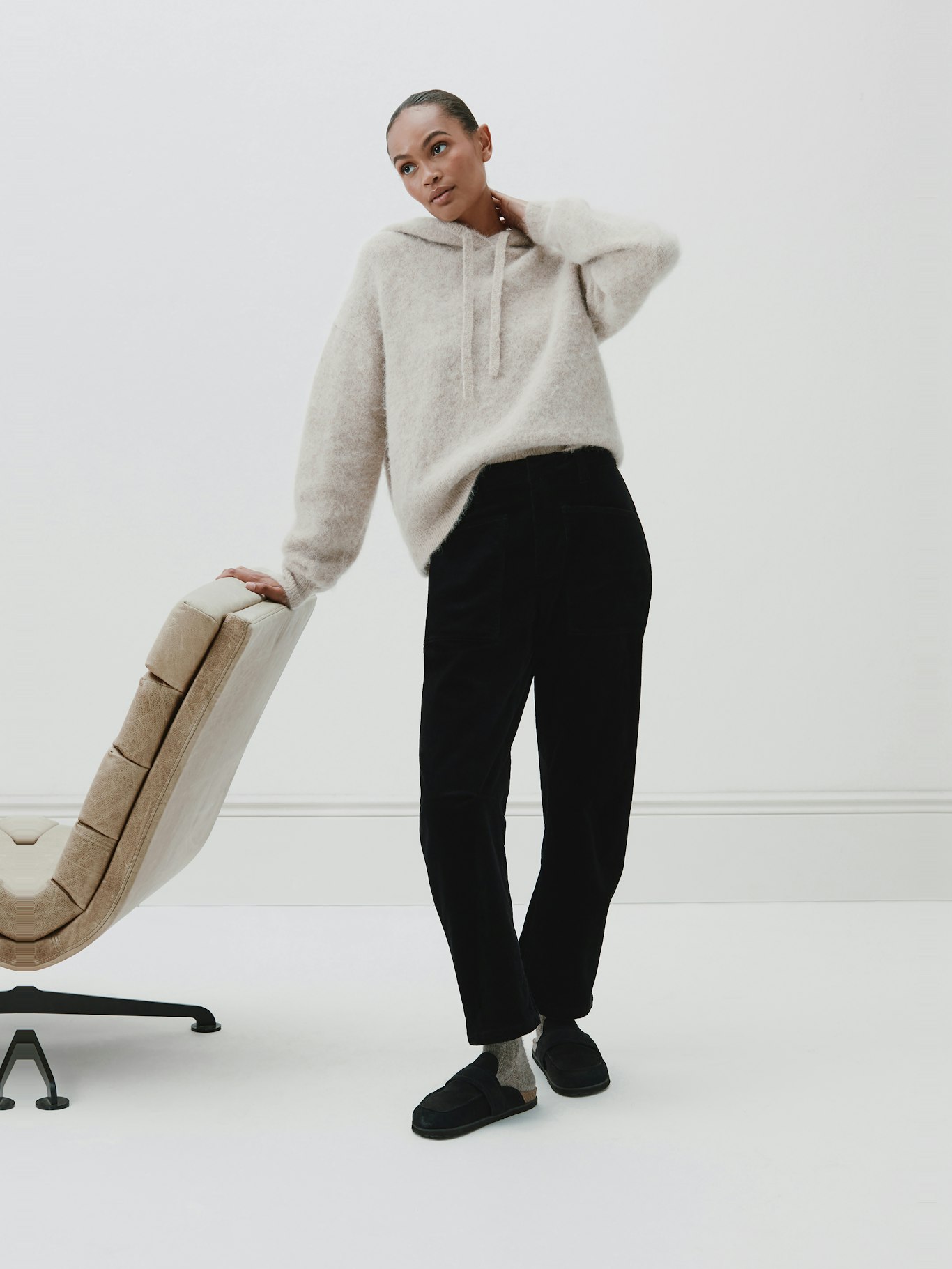 014203-2860-10 Hazel Alpaca Wool Hoodie