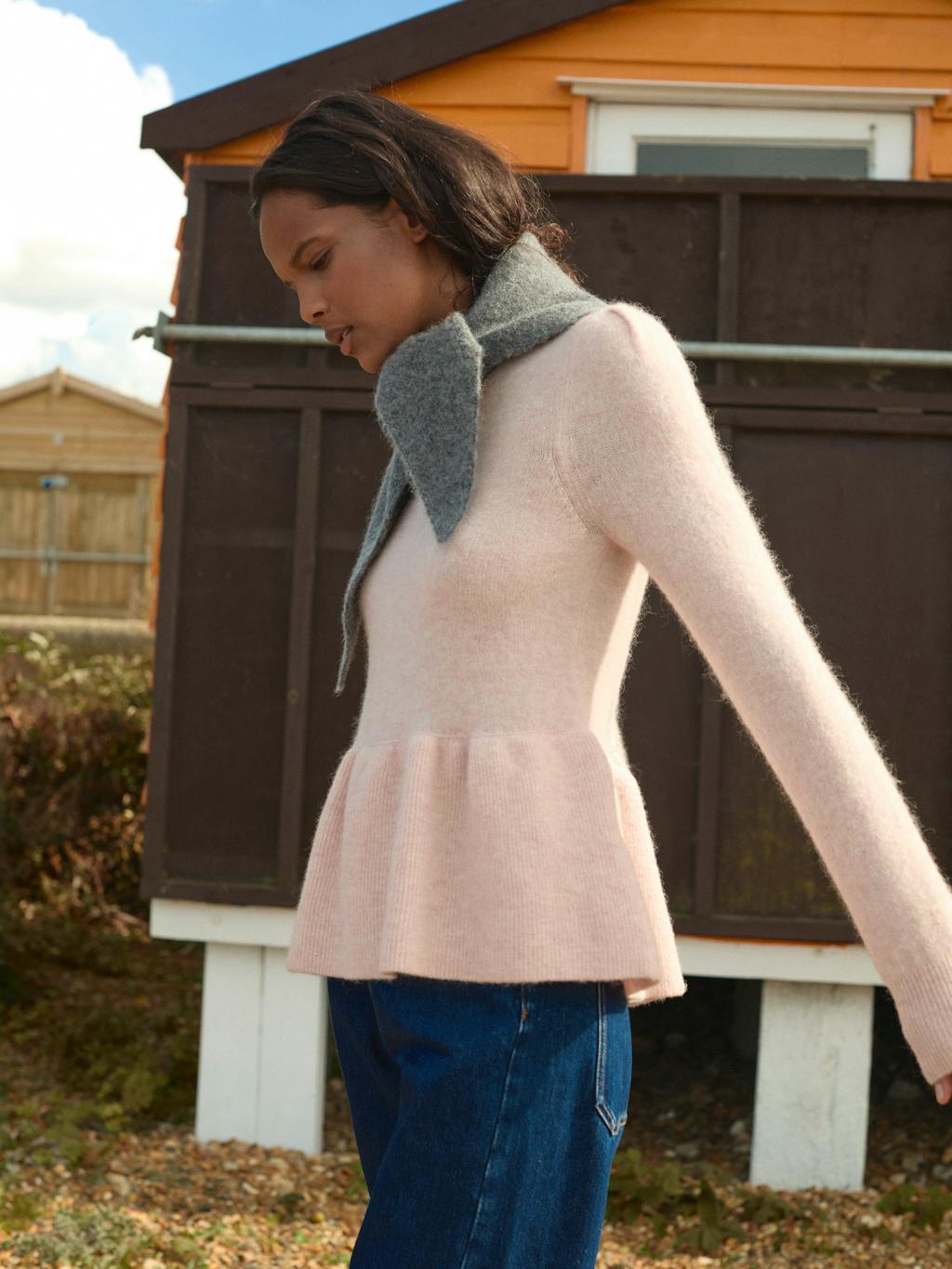 014247-1105-10 Cosy Alpaca Peplum Jumper