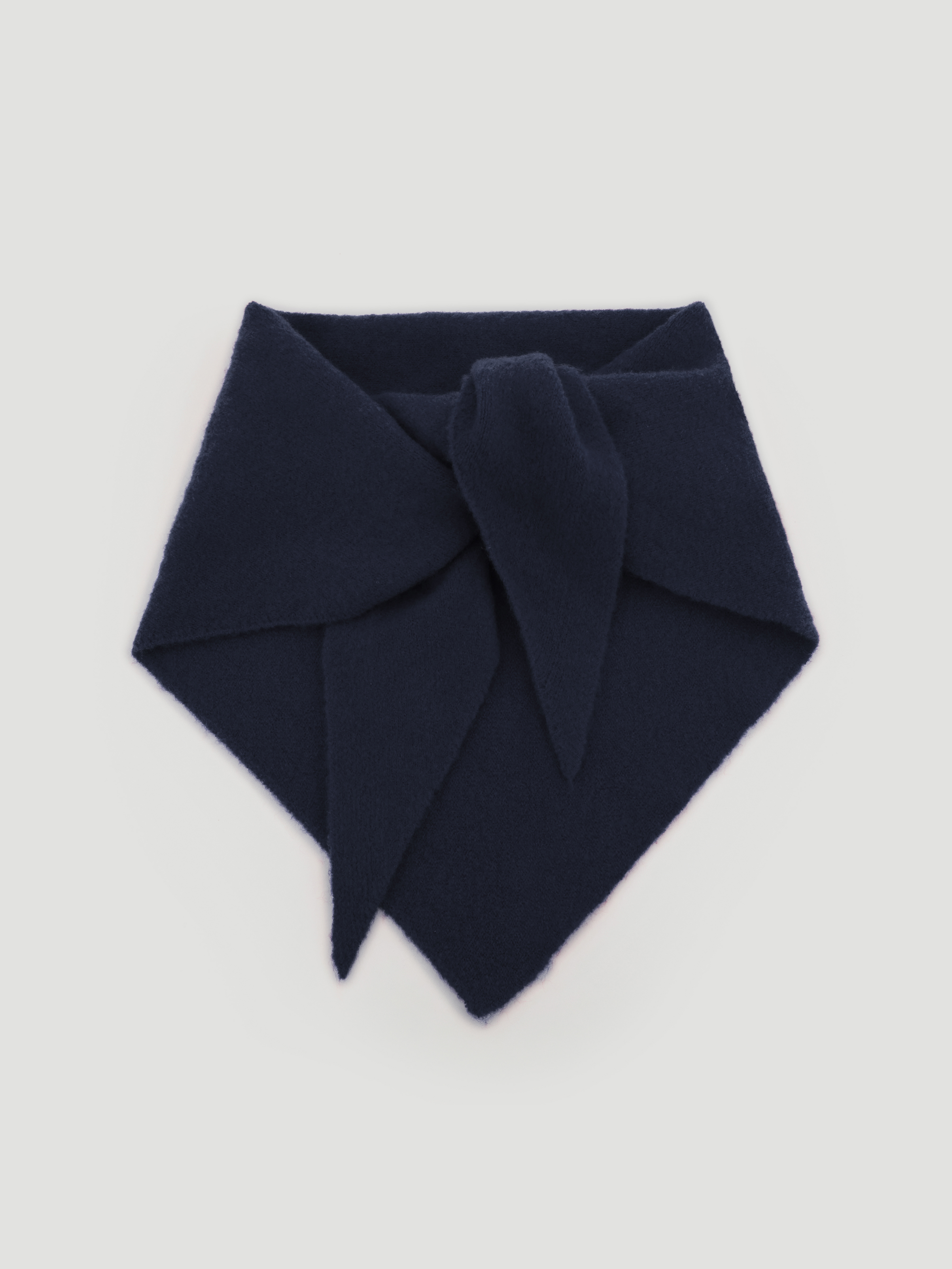 Wool Blend Triangle Scarf