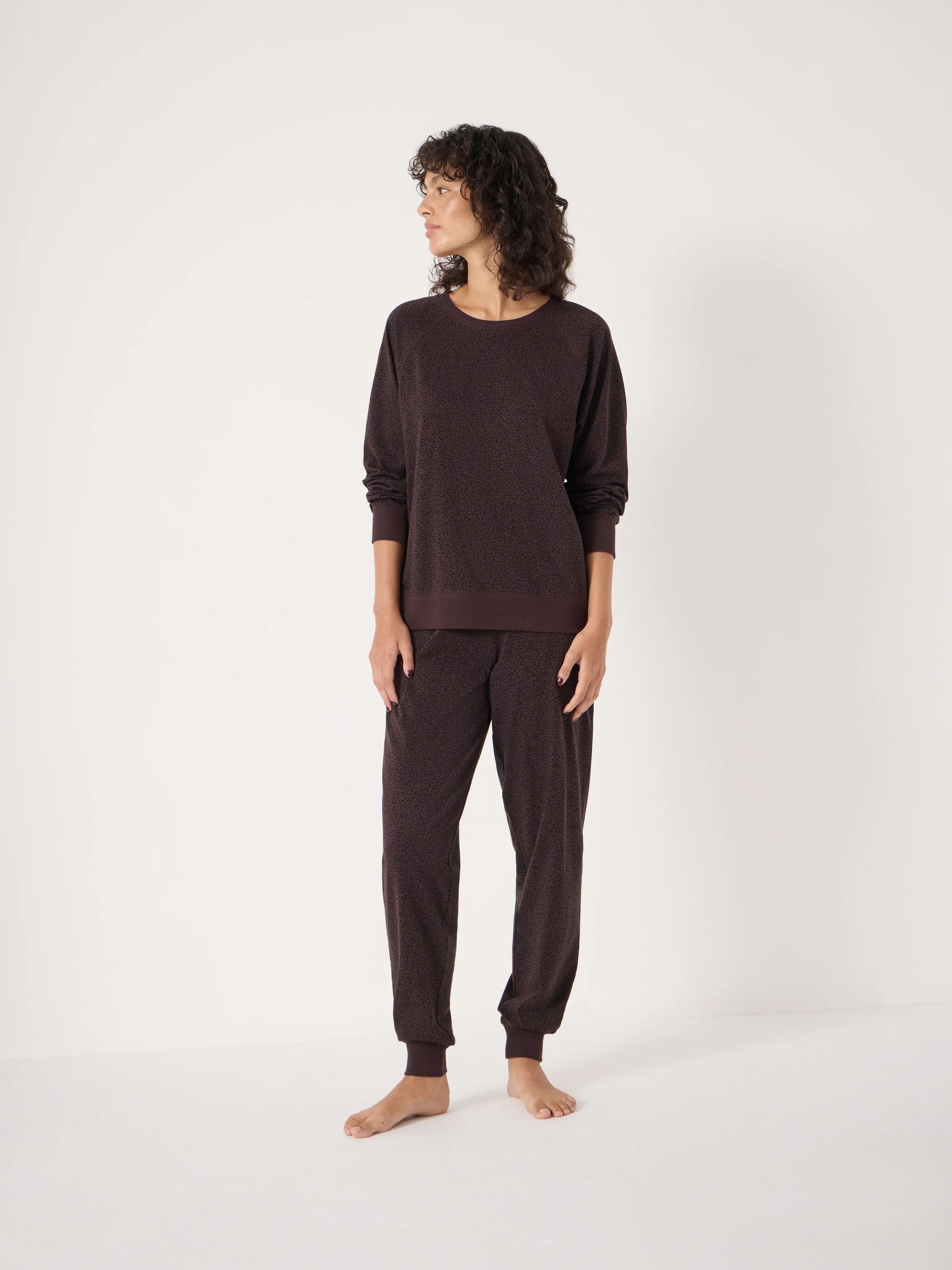 Joelle Jersey Jogger Animal Print Pyjamas