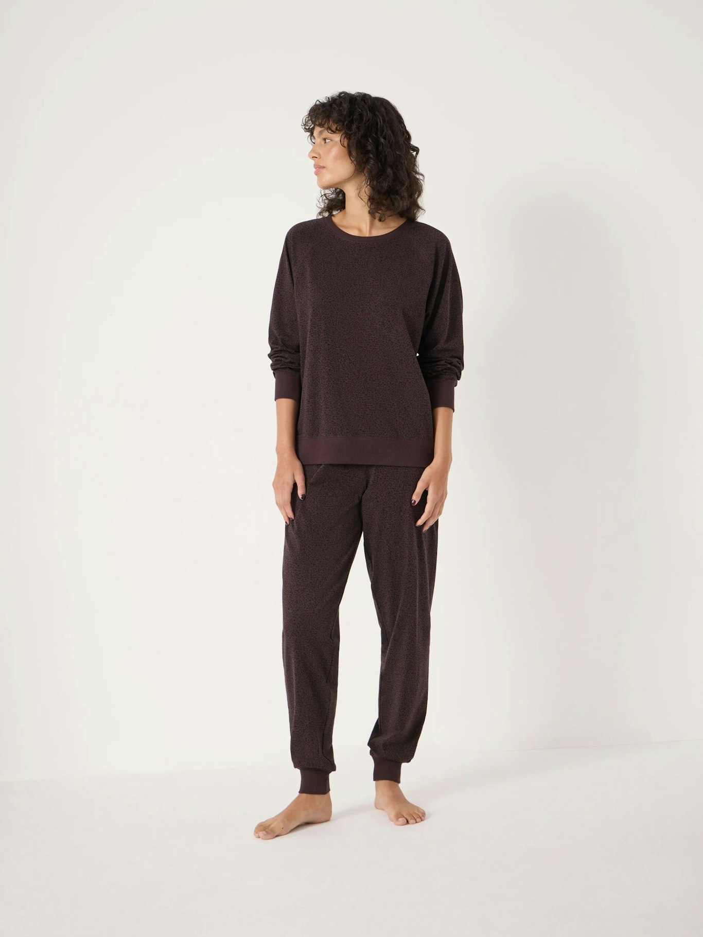 014192-4858-01 Joelle Jersey Jogger Animal Print Pyjamas