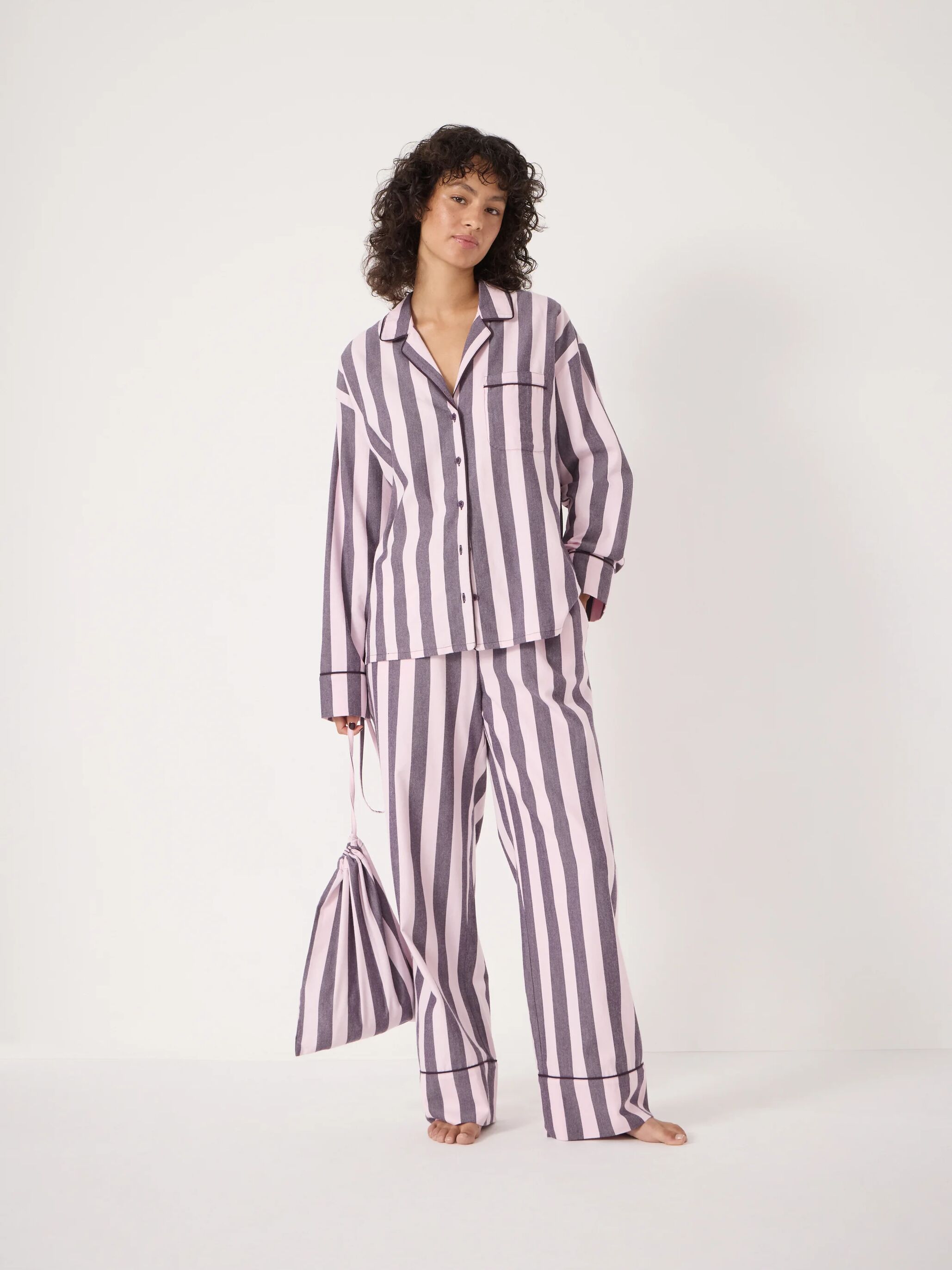 Brushed Cotton Striped Pyjamas