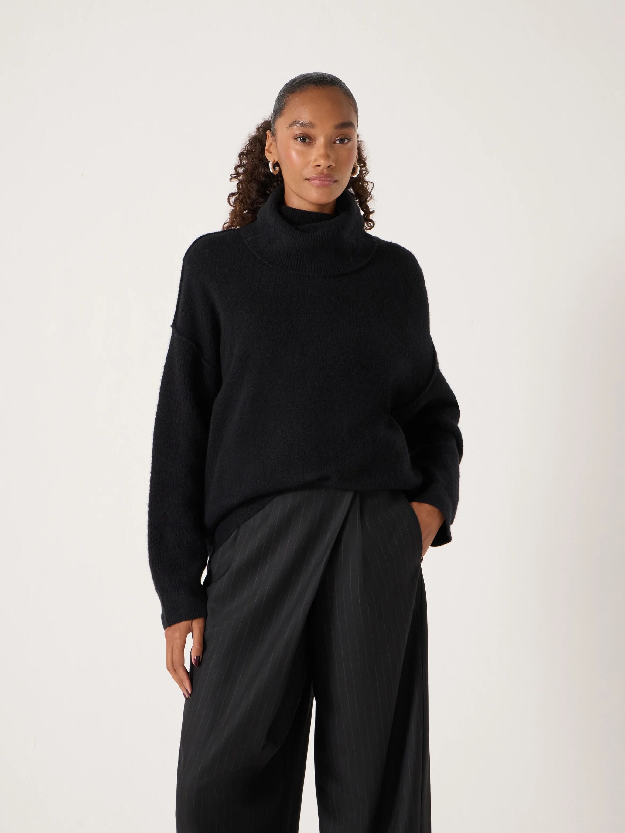 Meryl Wool Blend Roll Neck Jumper