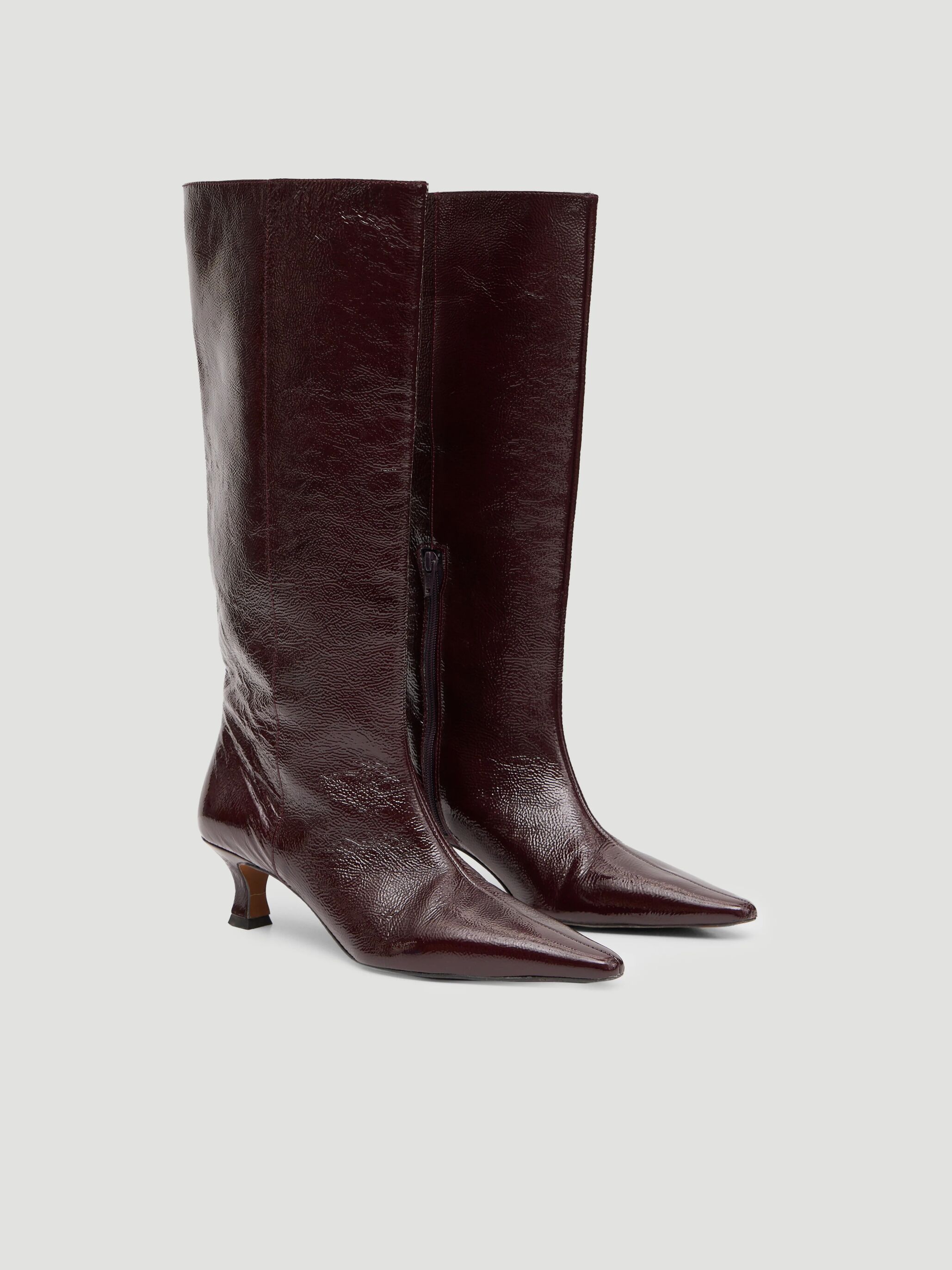 Katlynn Leather Patent Kneehigh Boots