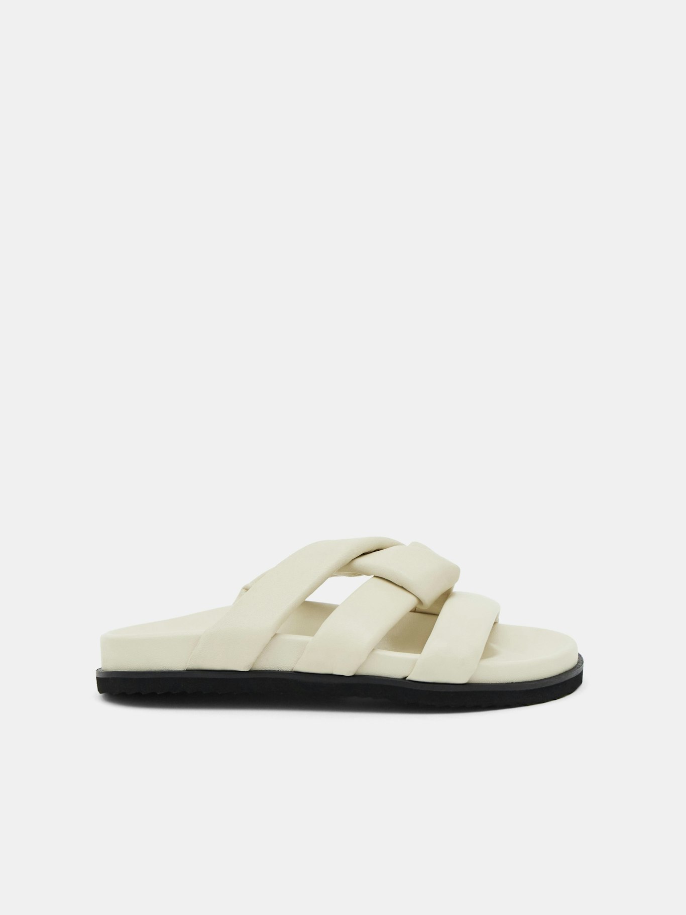 012897-0004-01 Leather Twist Footbed Sandals