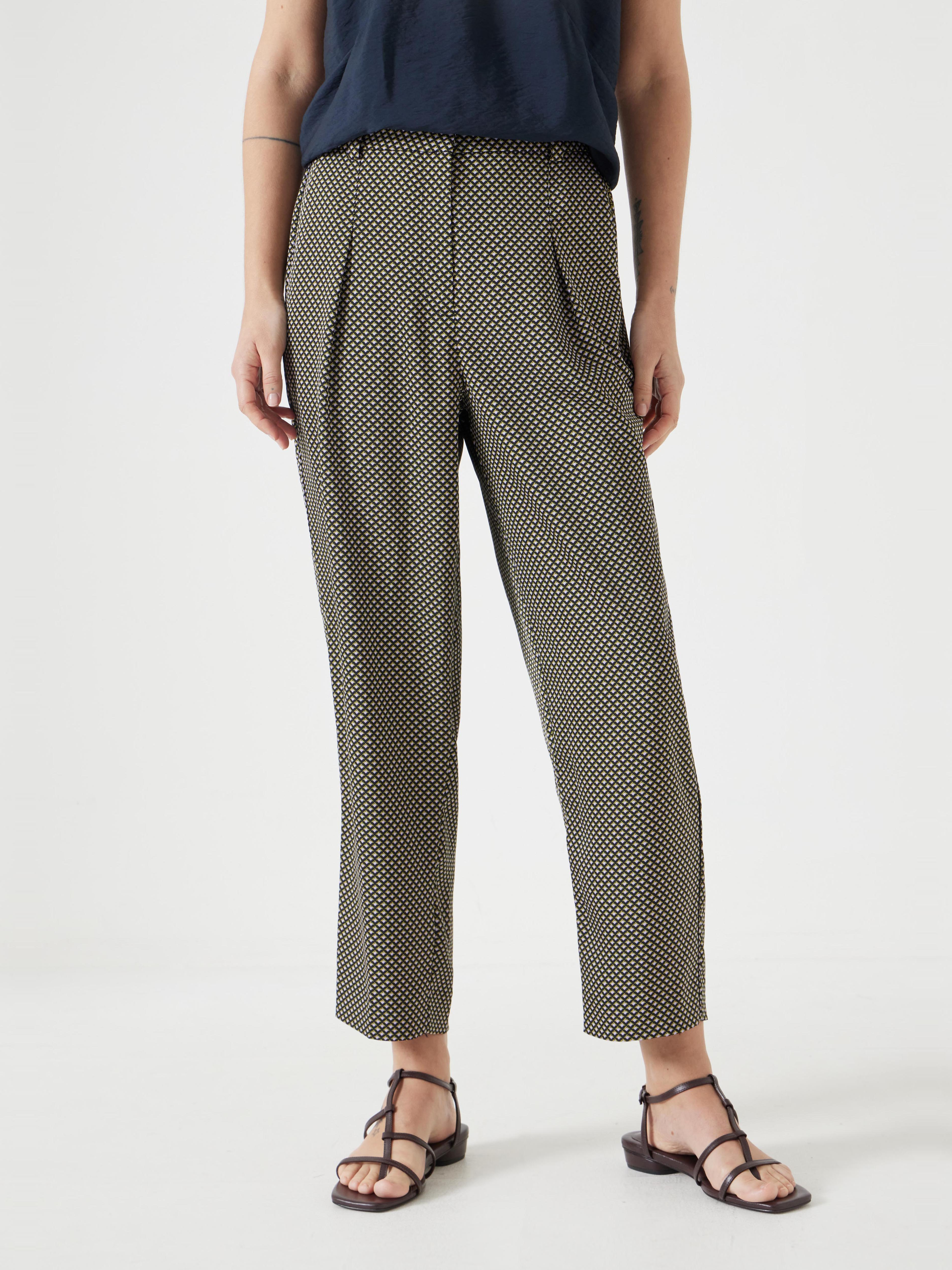 Printed Tapered Trousers