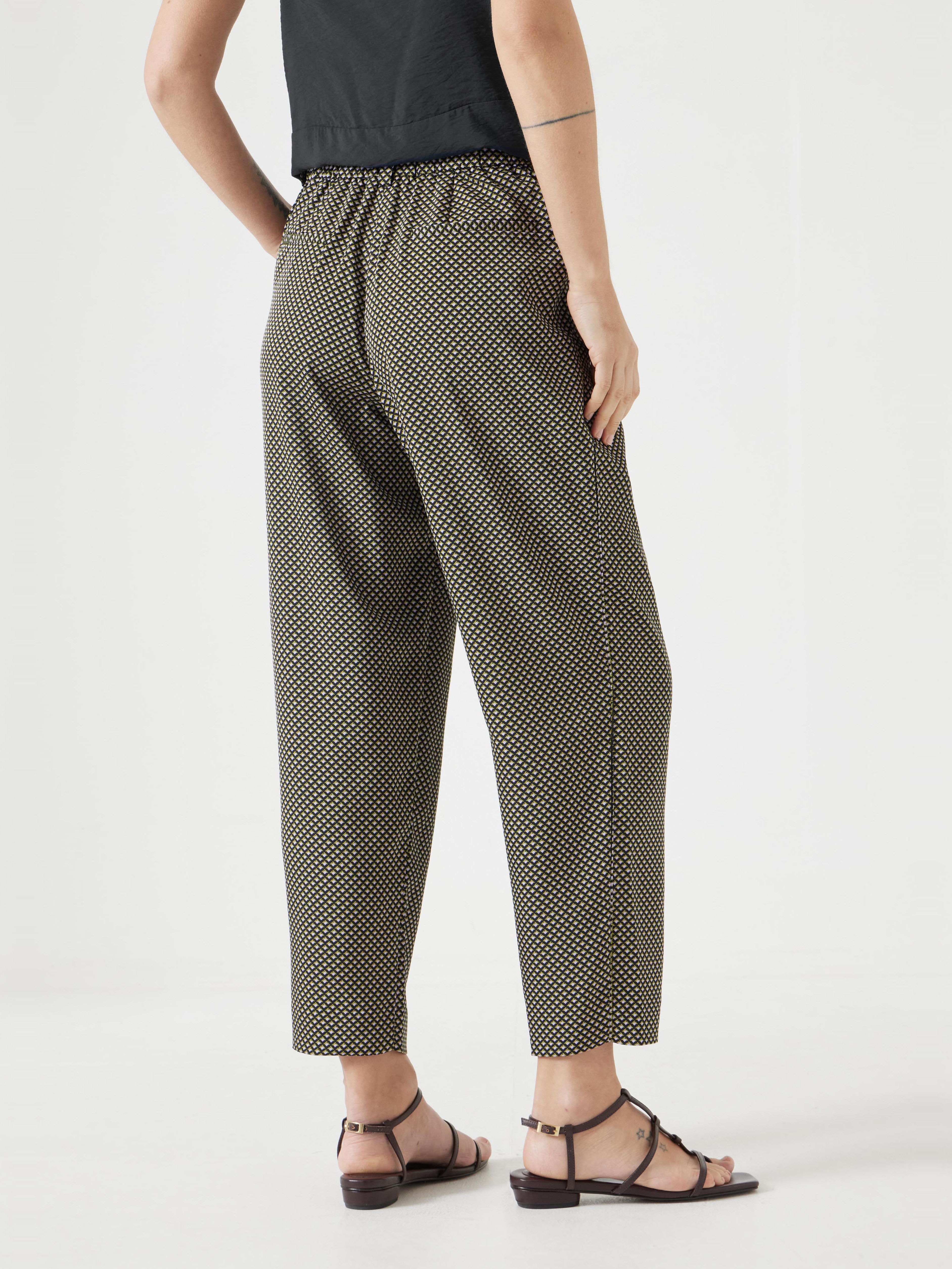Printed Tapered Trousers
