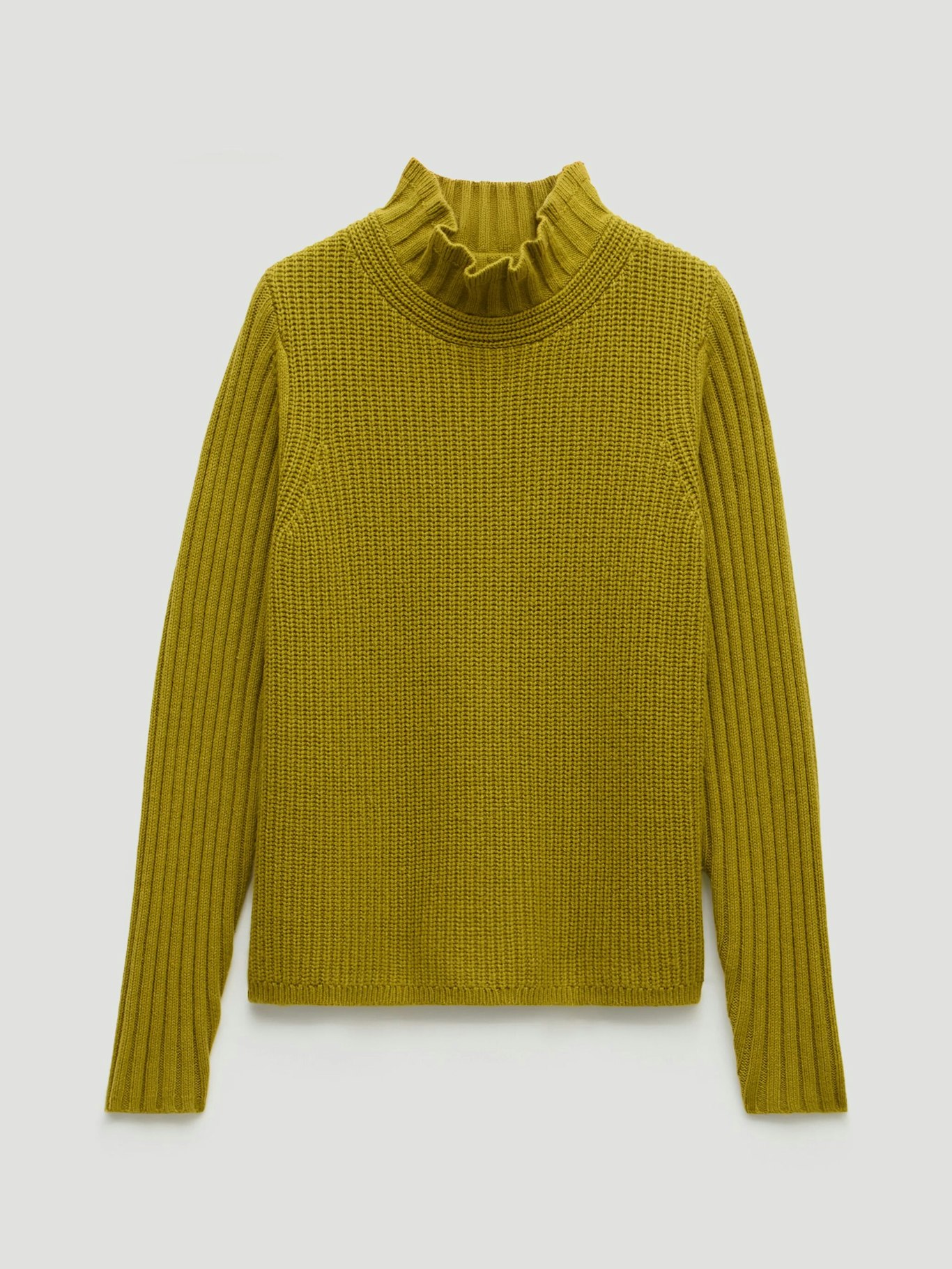 014781-3431-07 Kiley Wool Blend Frill Trim Jumper