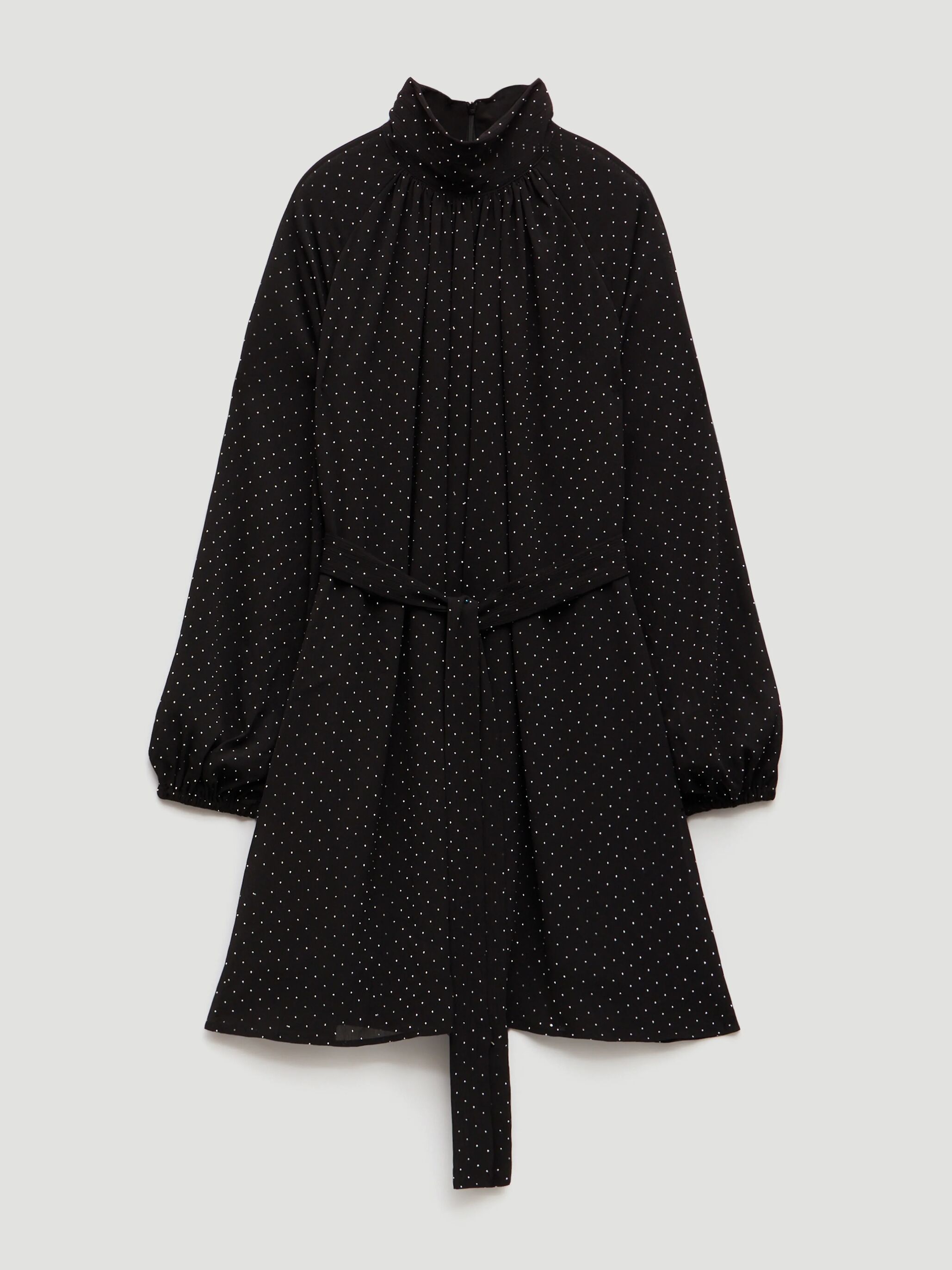 Diamante Chiffon Mini Dress