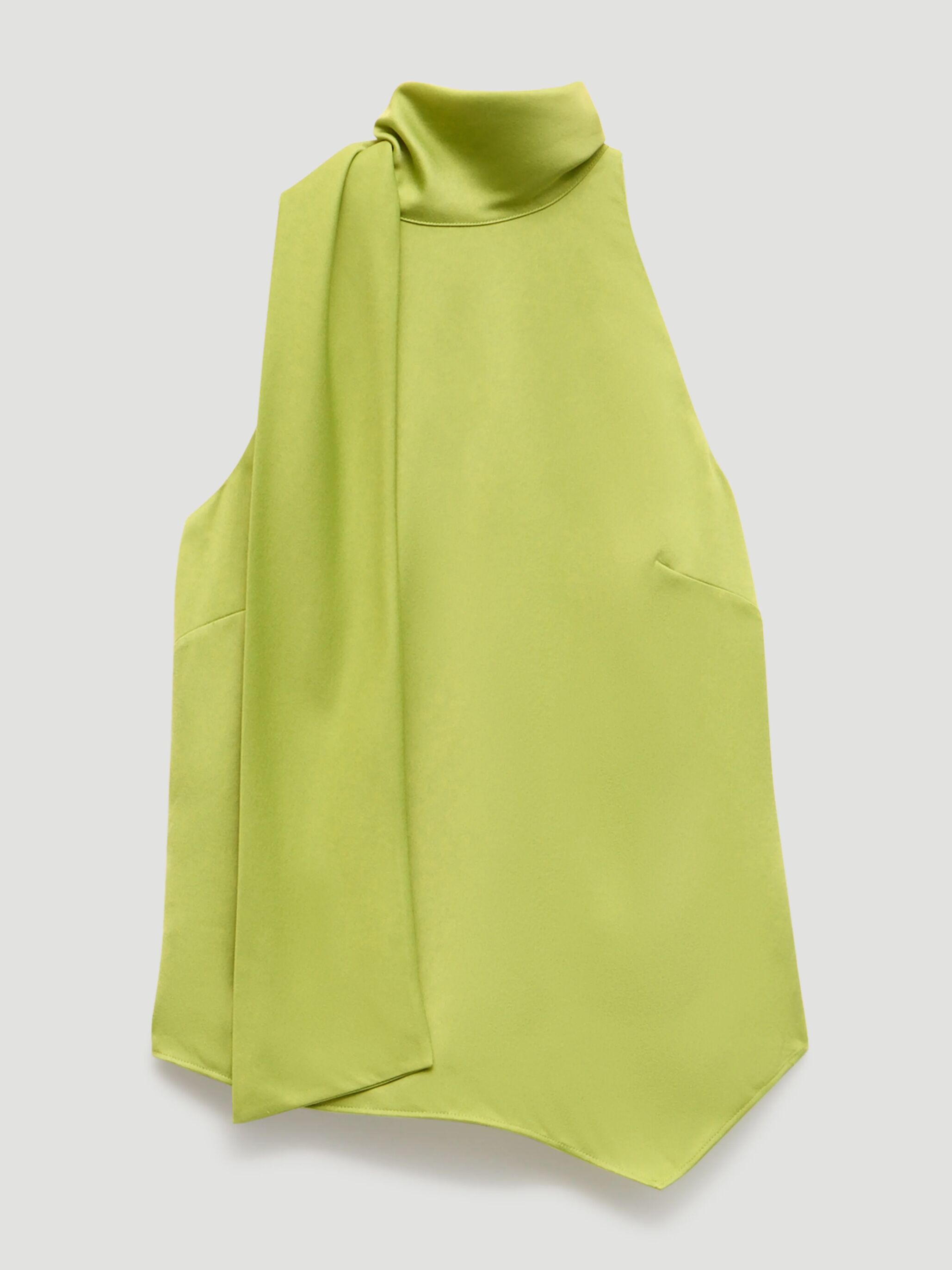 Halter Neck Satin Top