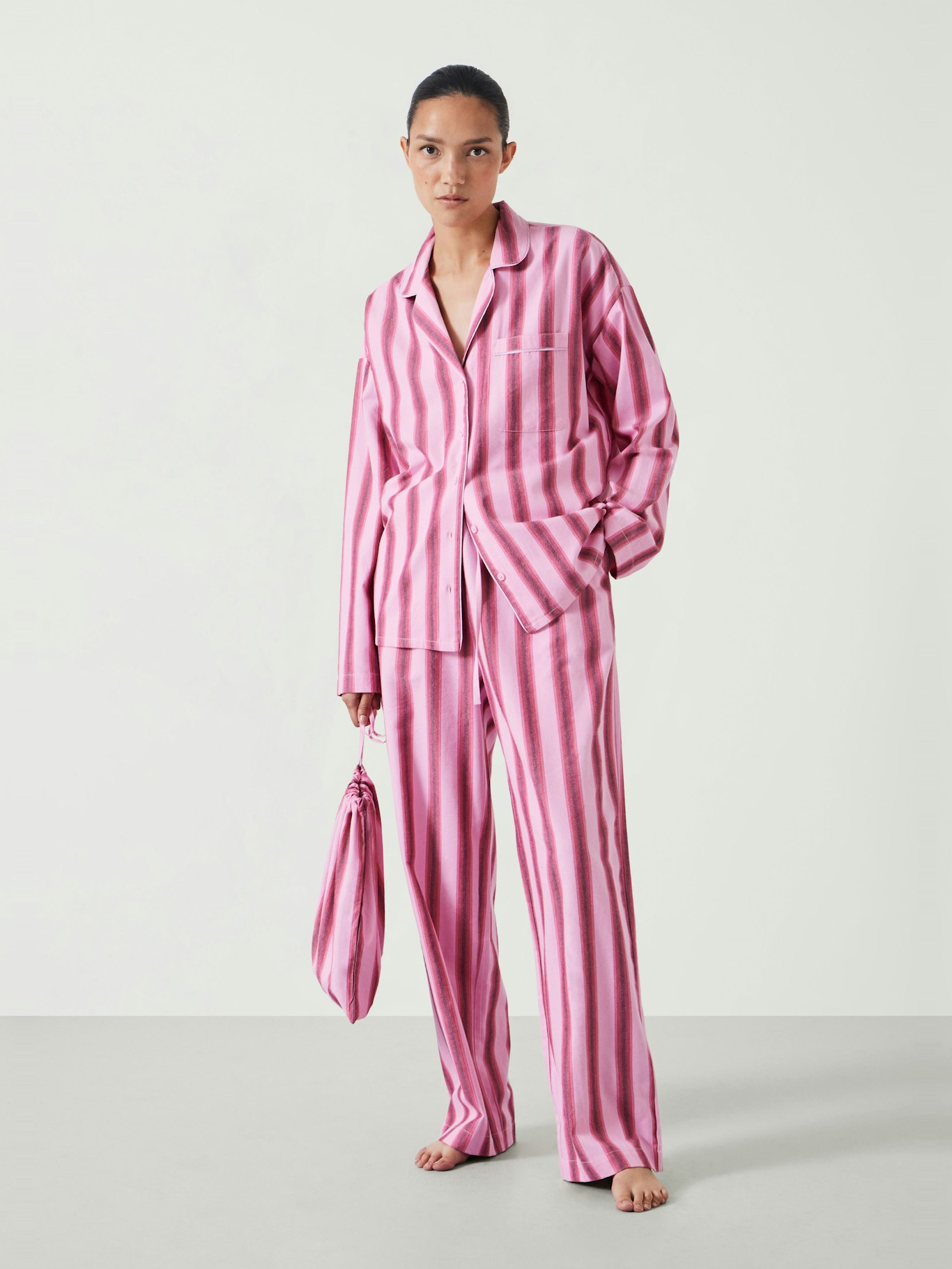 012508-4701-01 Amita Brushed Cotton Stripe Pyjamas