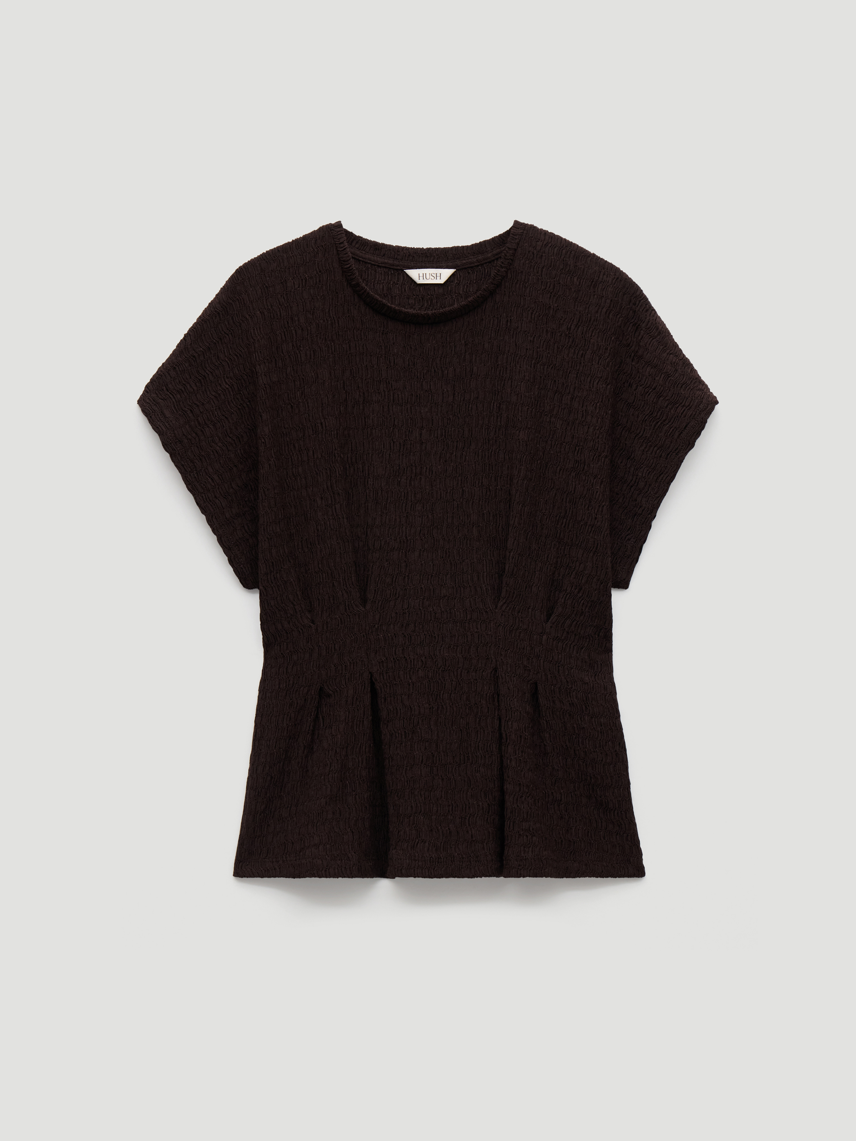 Keira Textured Pleat Release Jersey Top