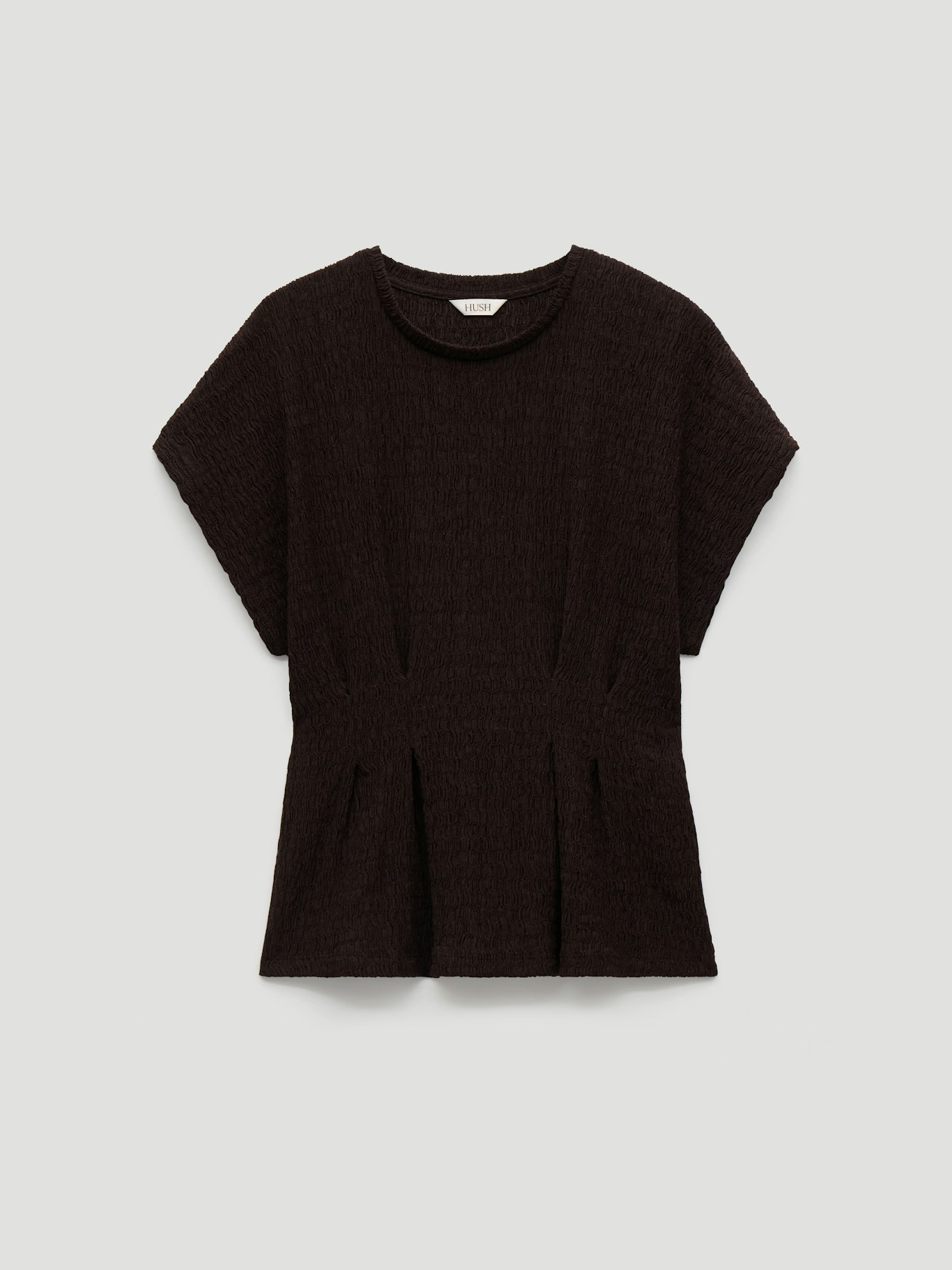 014757-0450-07 Keira Textured Pleat Release Jersey Top