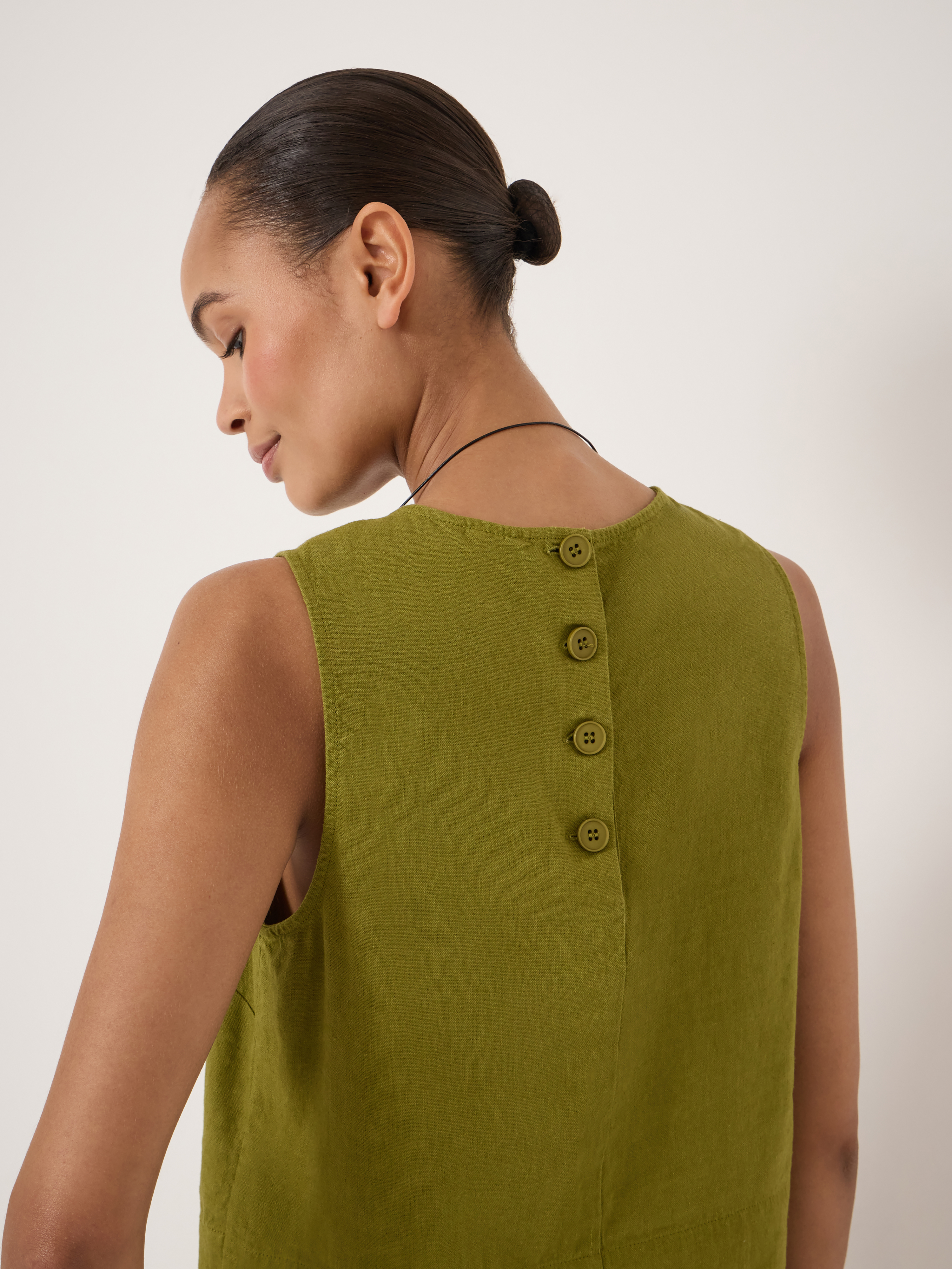 Vera Linen Blend Shell Top