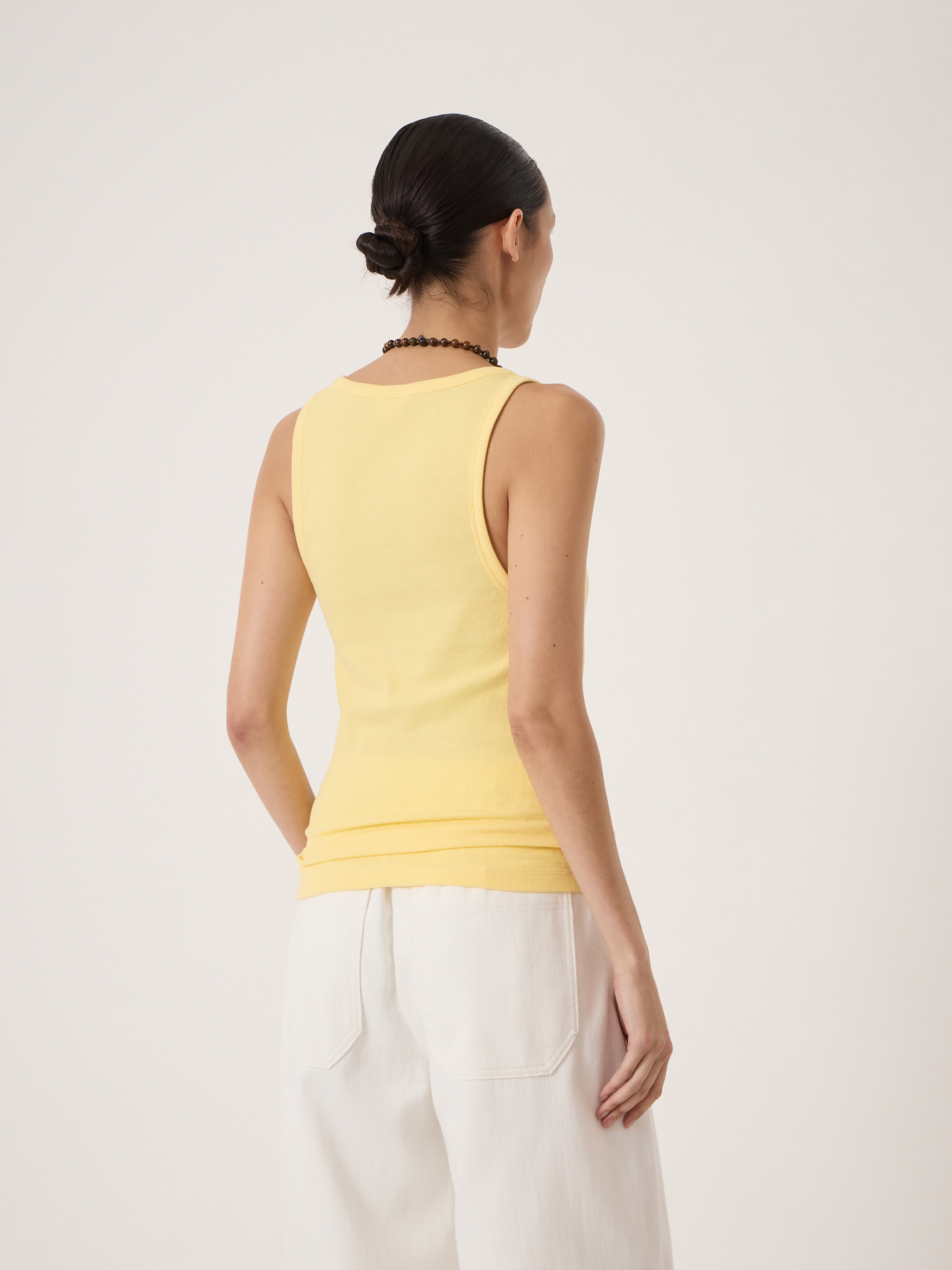 Scoop Neck Ribbed Vest