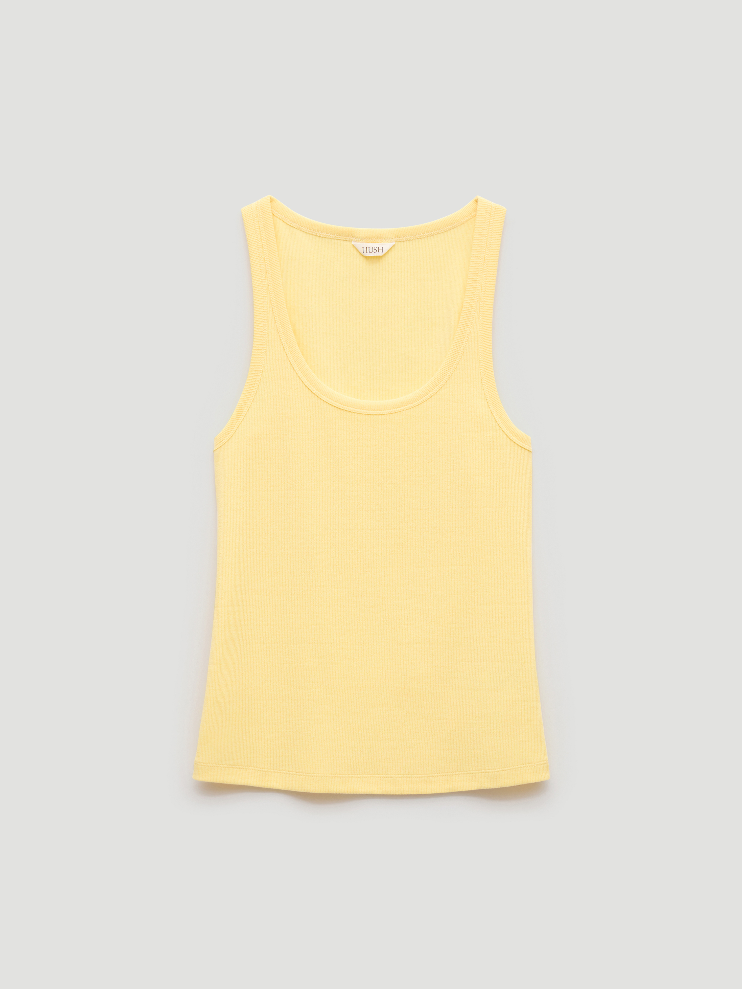 Scoop Neck Ribbed Vest