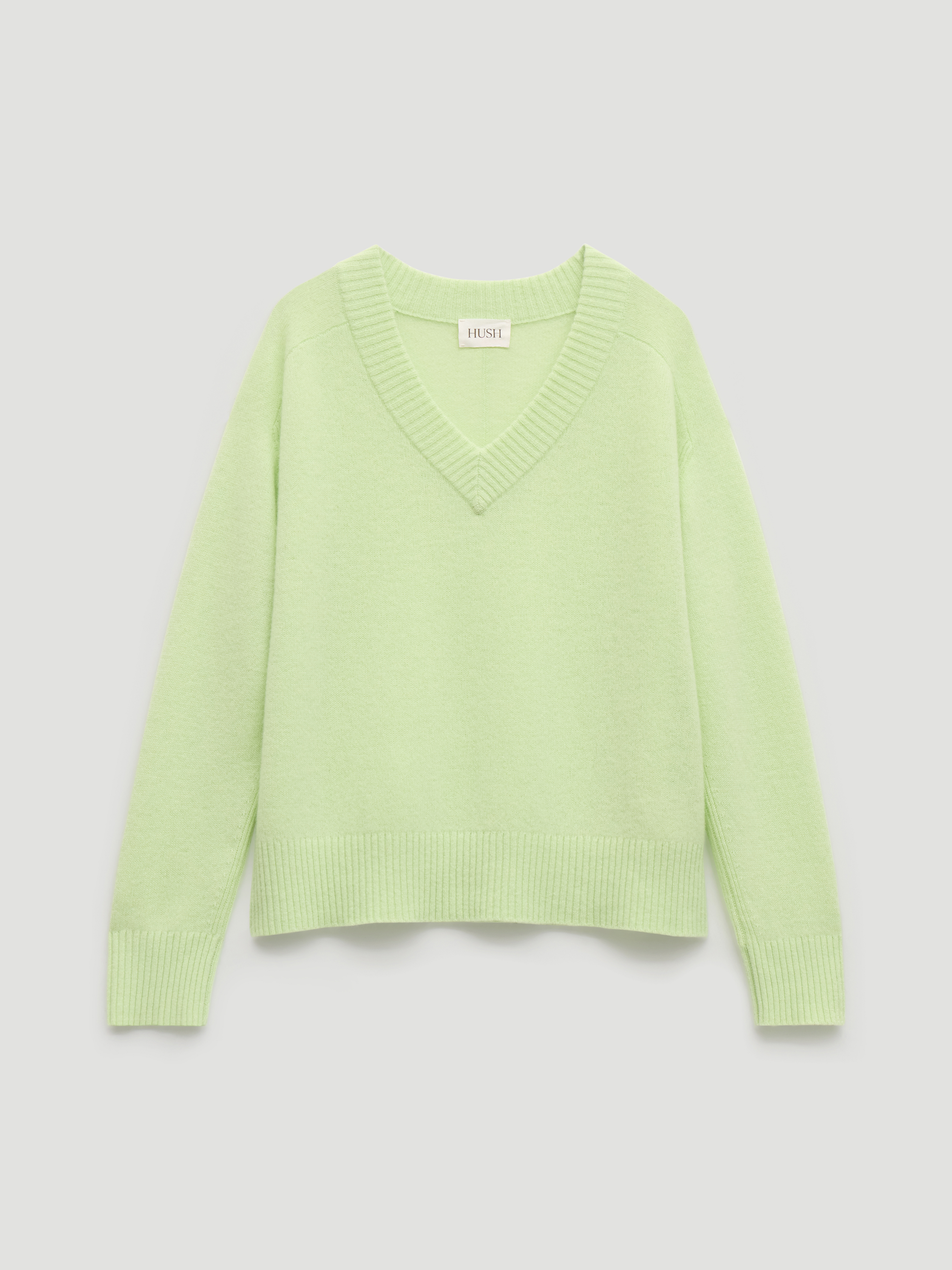 Colette Cashmere V-Neck Saddle Sleeve Jumper