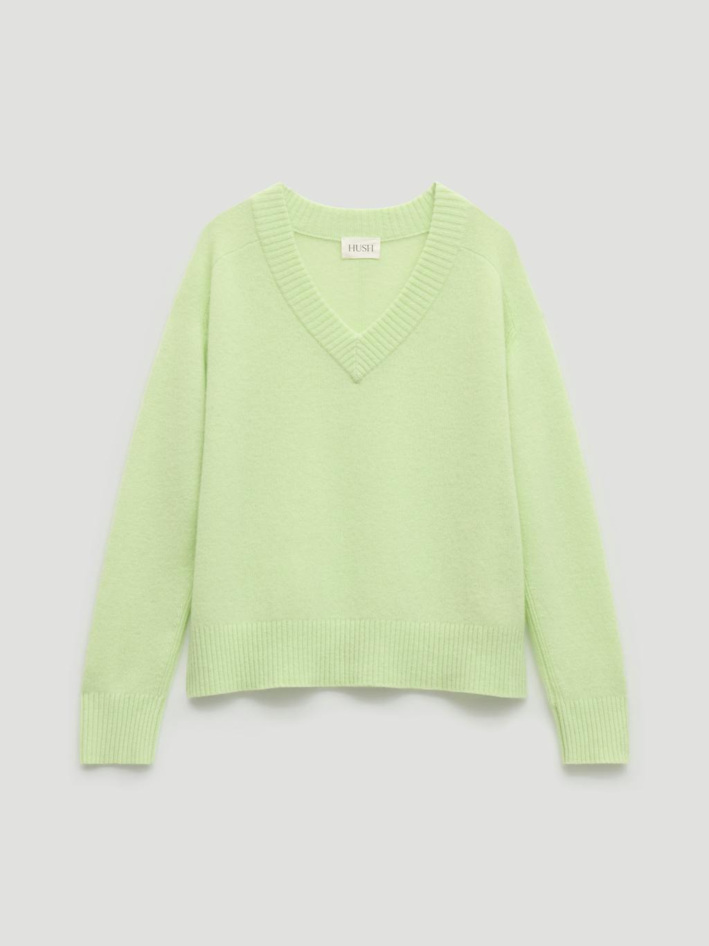 014395-2242-07 Colette Cashmere V-Neck Saddle Sleeve Jumper