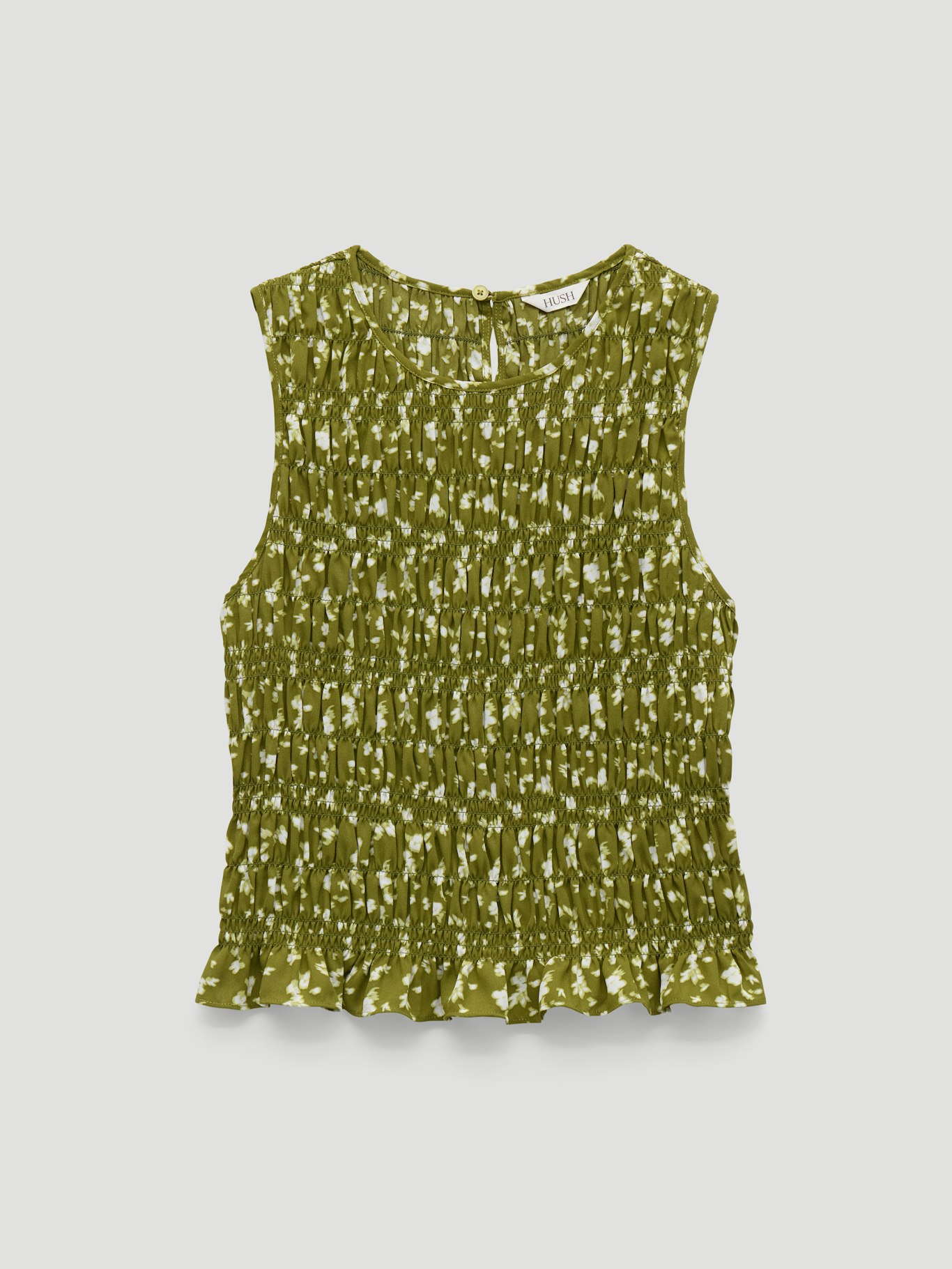015299-4897-07 Shirred Chiffon Top