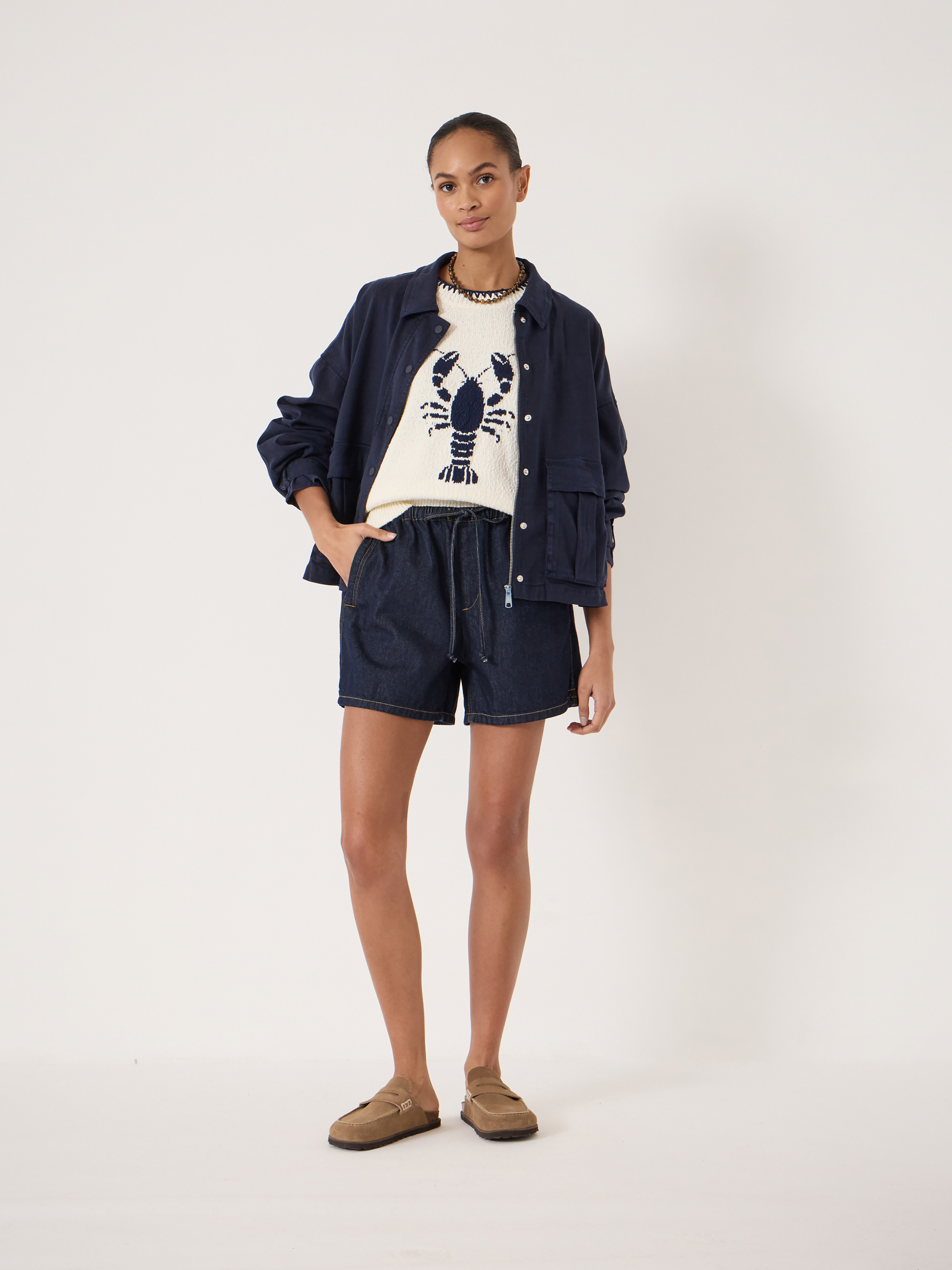 Betty Denim Pull On Shorts