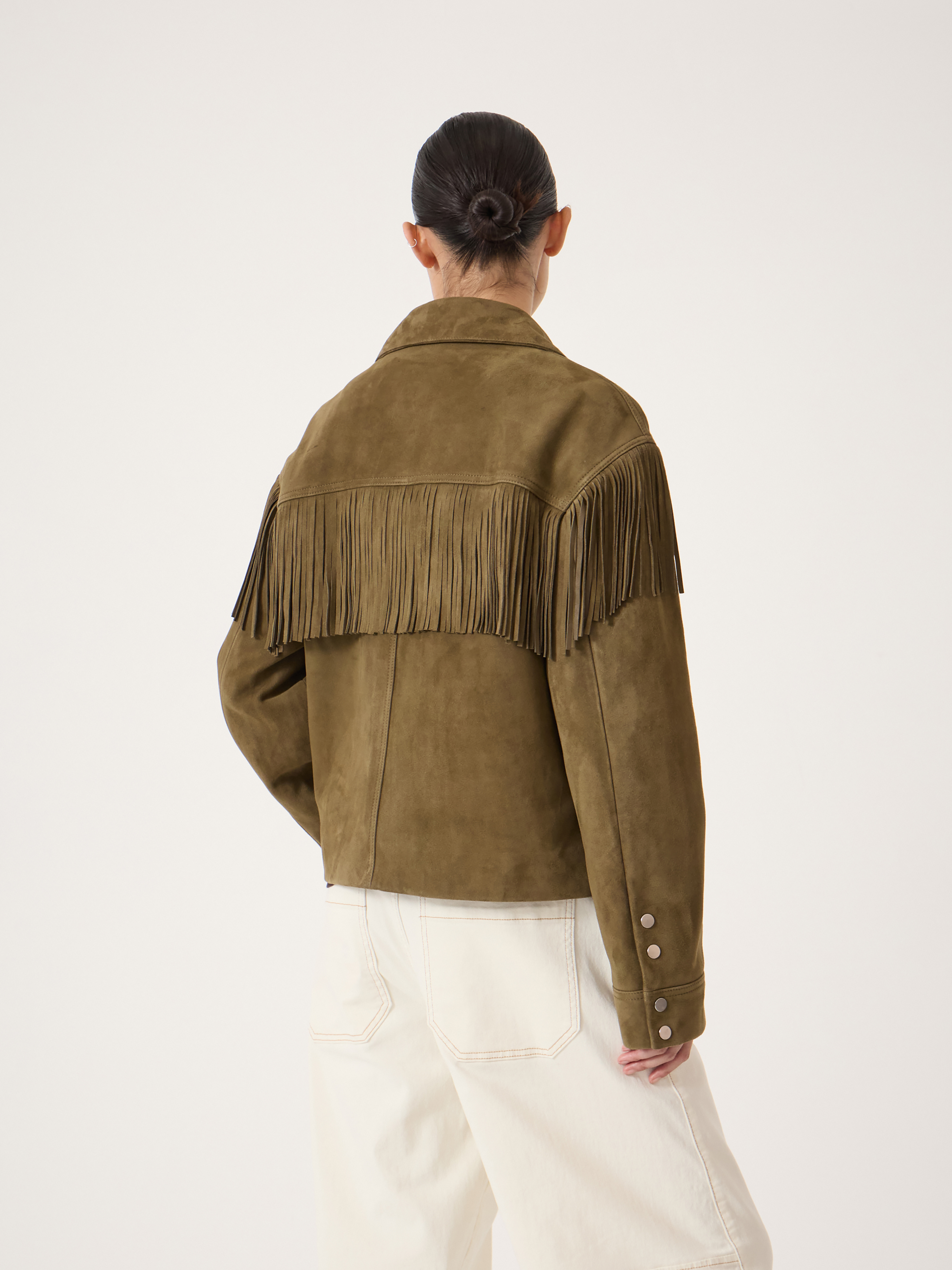 Oona Fringe Suede Jacket
