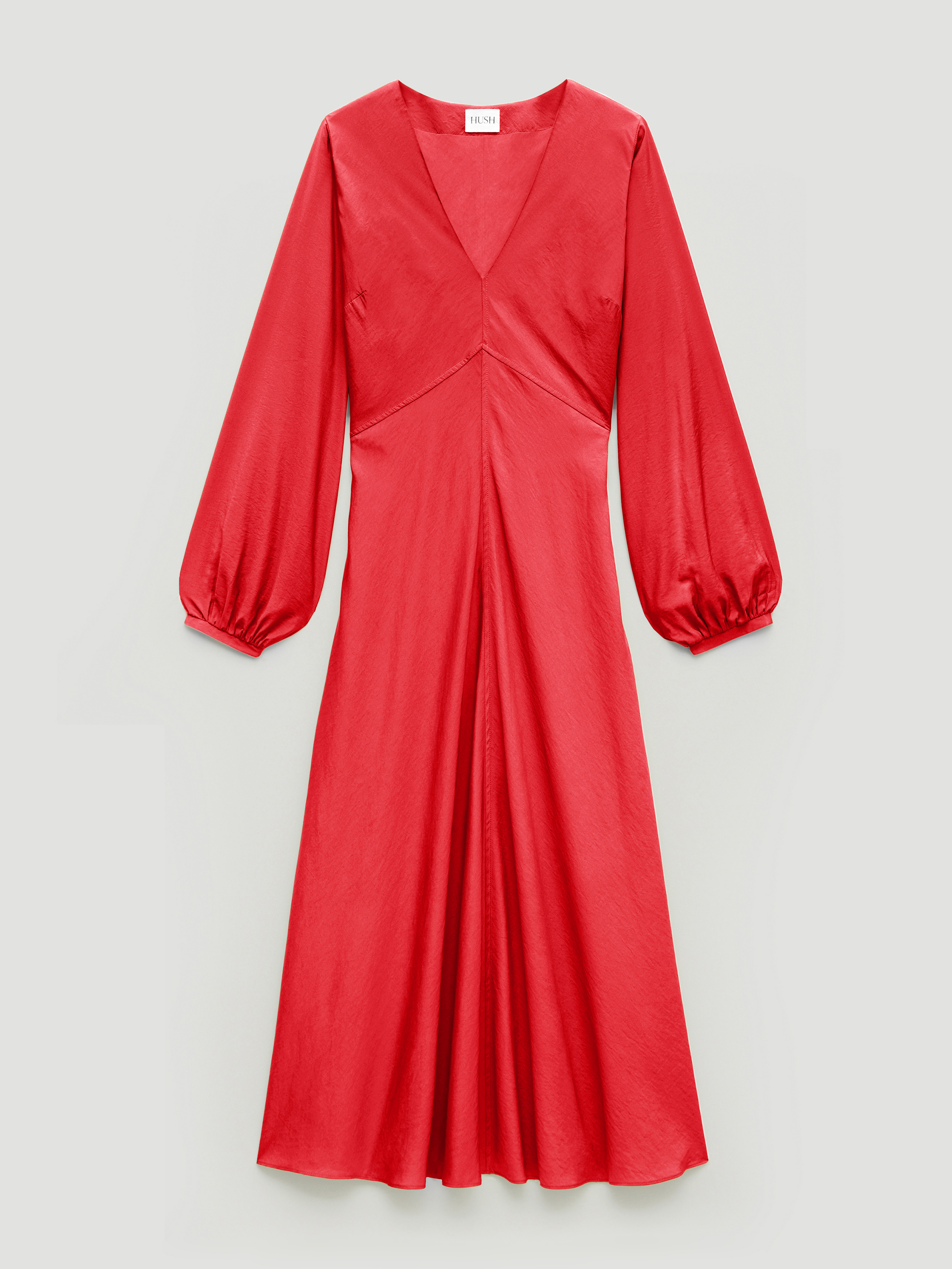 Grace V-Neck Long Sleeve Dress