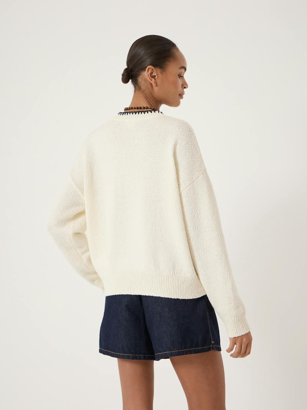 014597-0340-03 Hallie Crew Neck Lobster Graphic Knitted Jumper