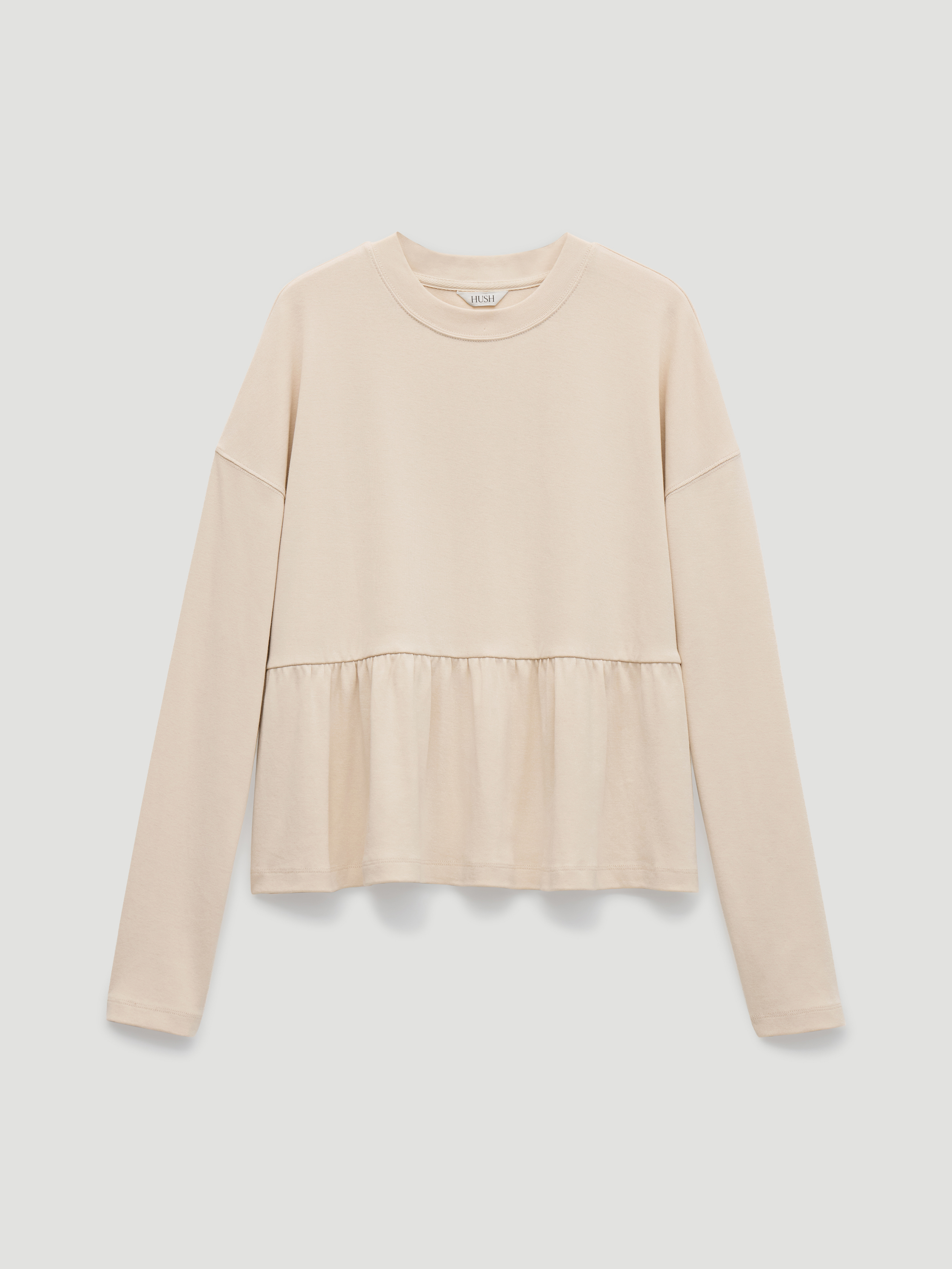 Sana Peplum Jersey Top