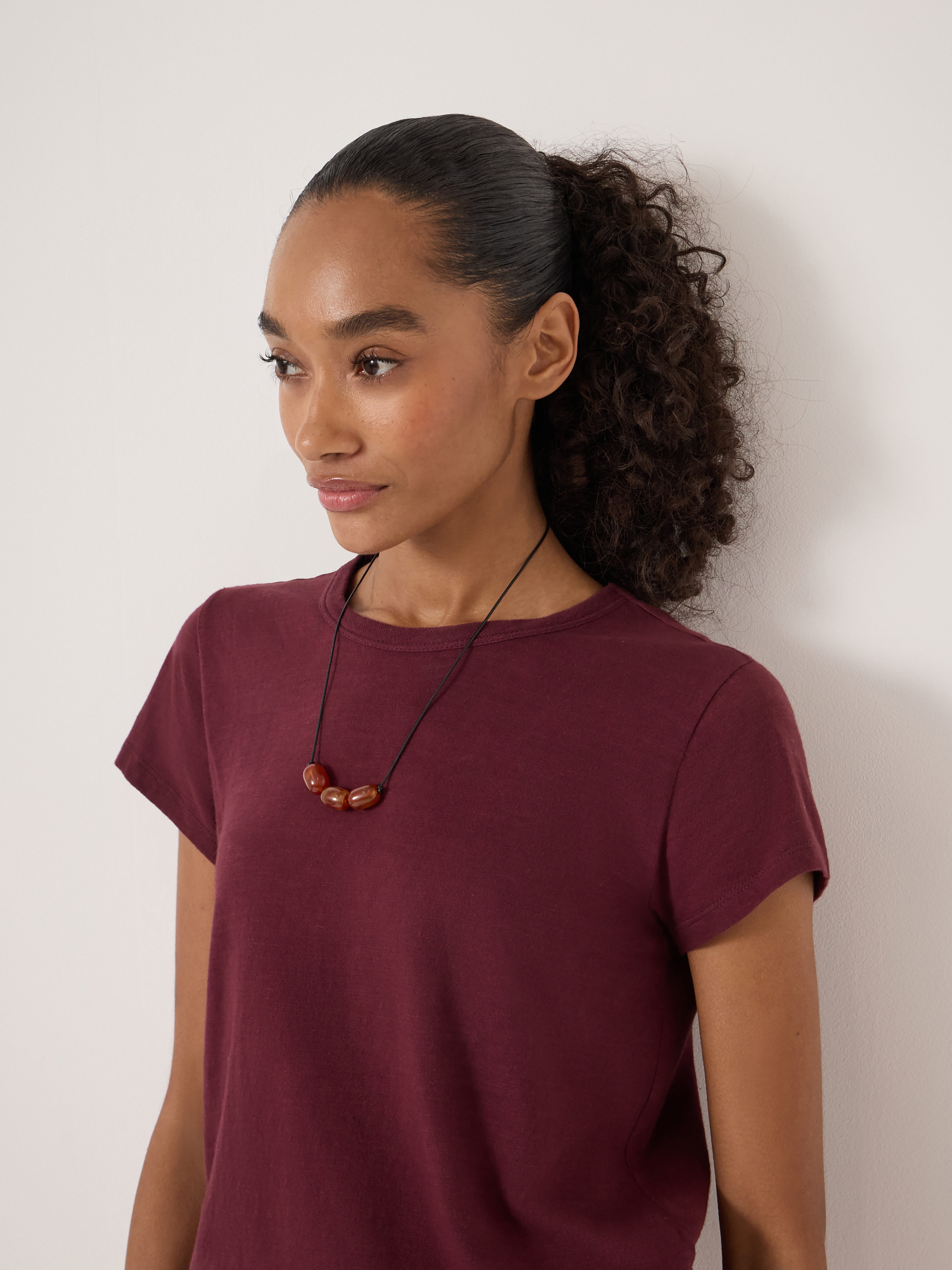 Slim Fit Slub Crew T-Shirt