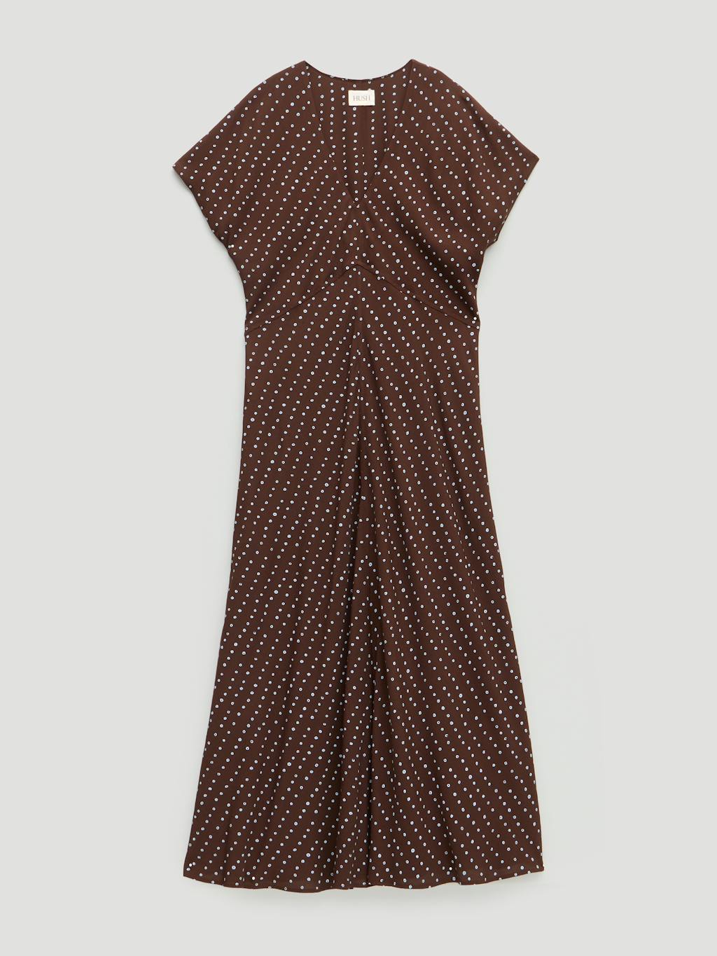 015606-4898-07 Grace Crepe V-Neck Maxi Dress