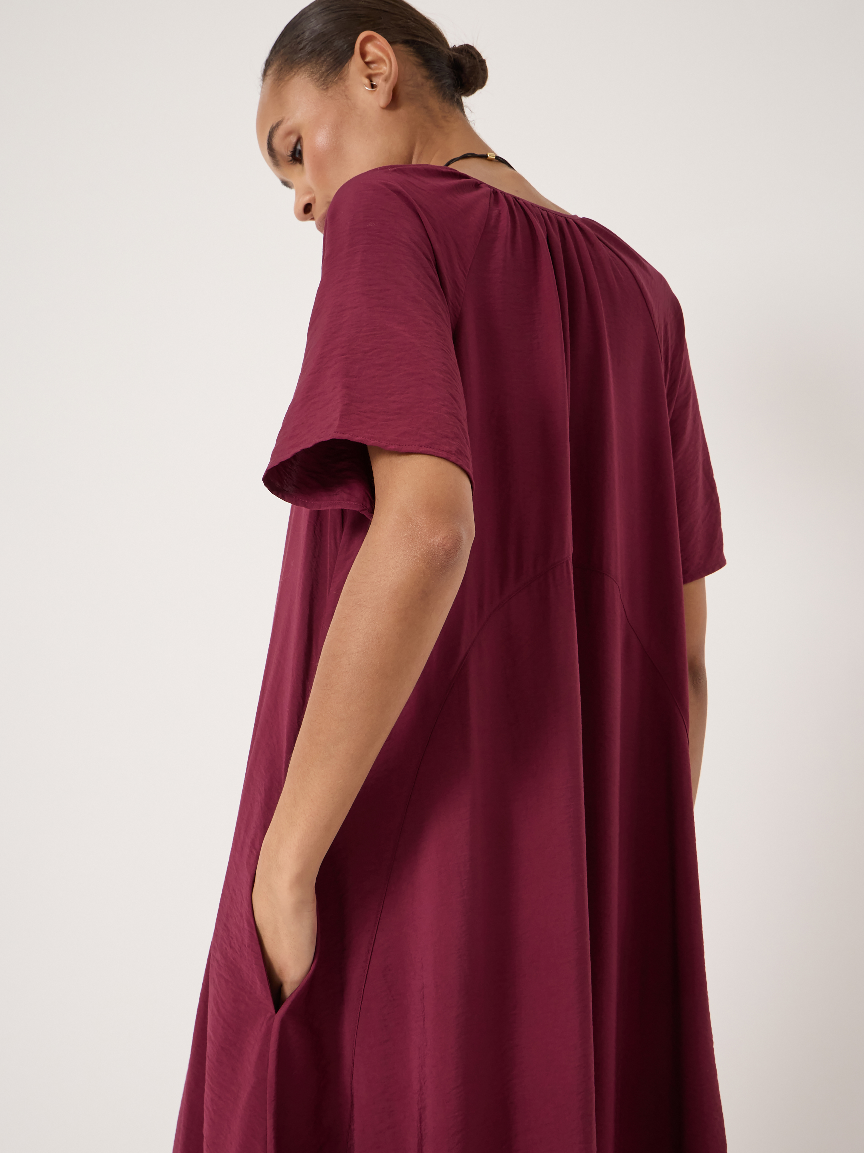 Liddie Short Sleeve Barrel Tank Dress