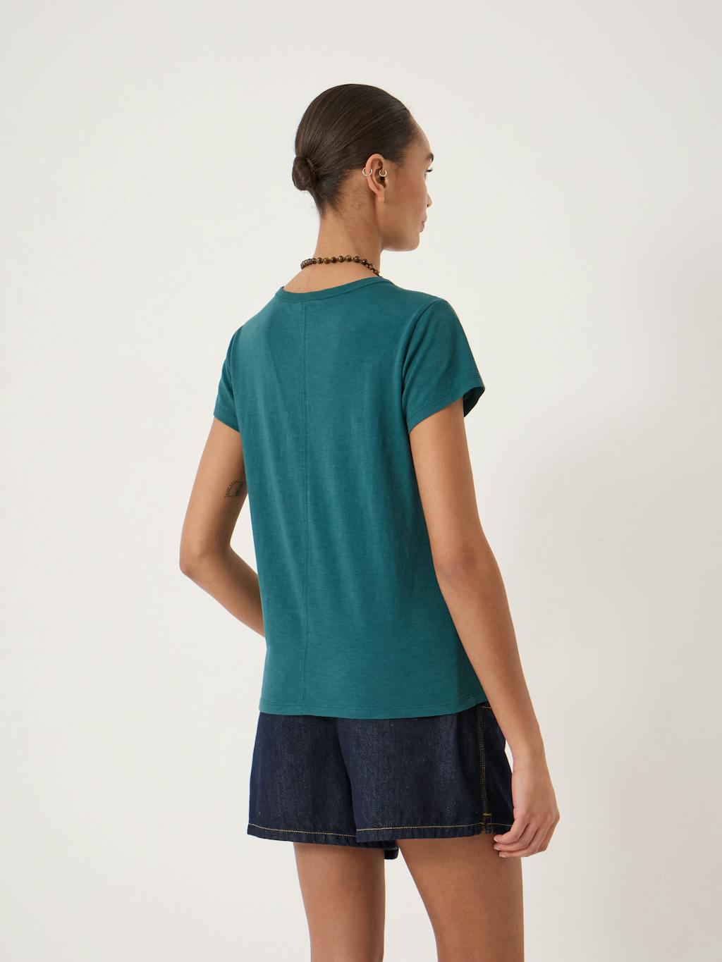 014931-1856-03 Slim Fit Slub Crew T-Shirt