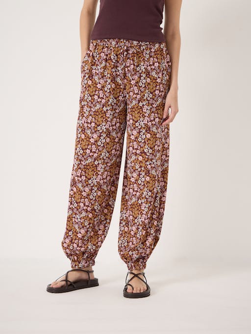 Nyra Printed Balloon Hem Trousers