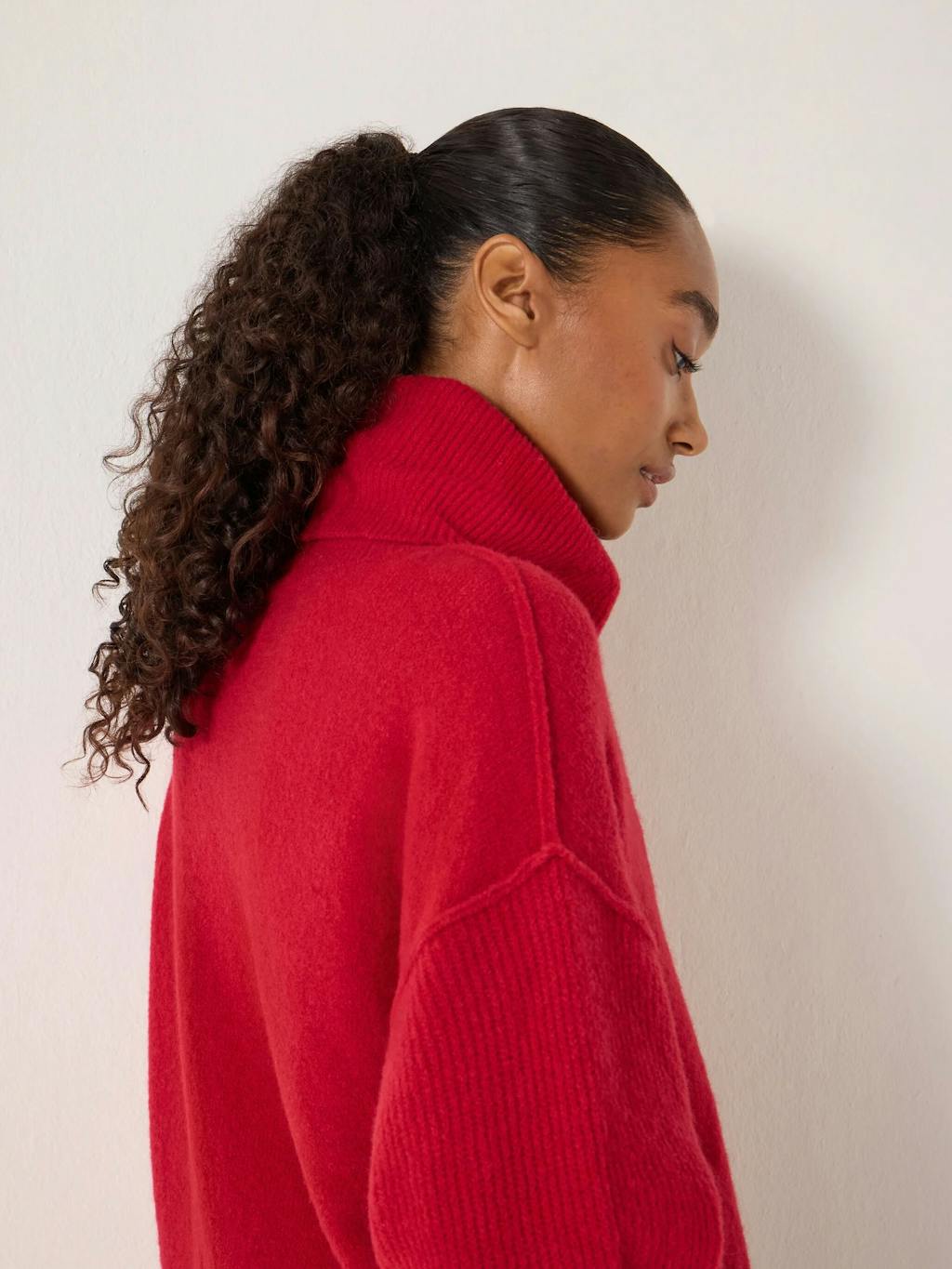 014200-1064-04 Meryl Wool Blend Roll Neck Jumper