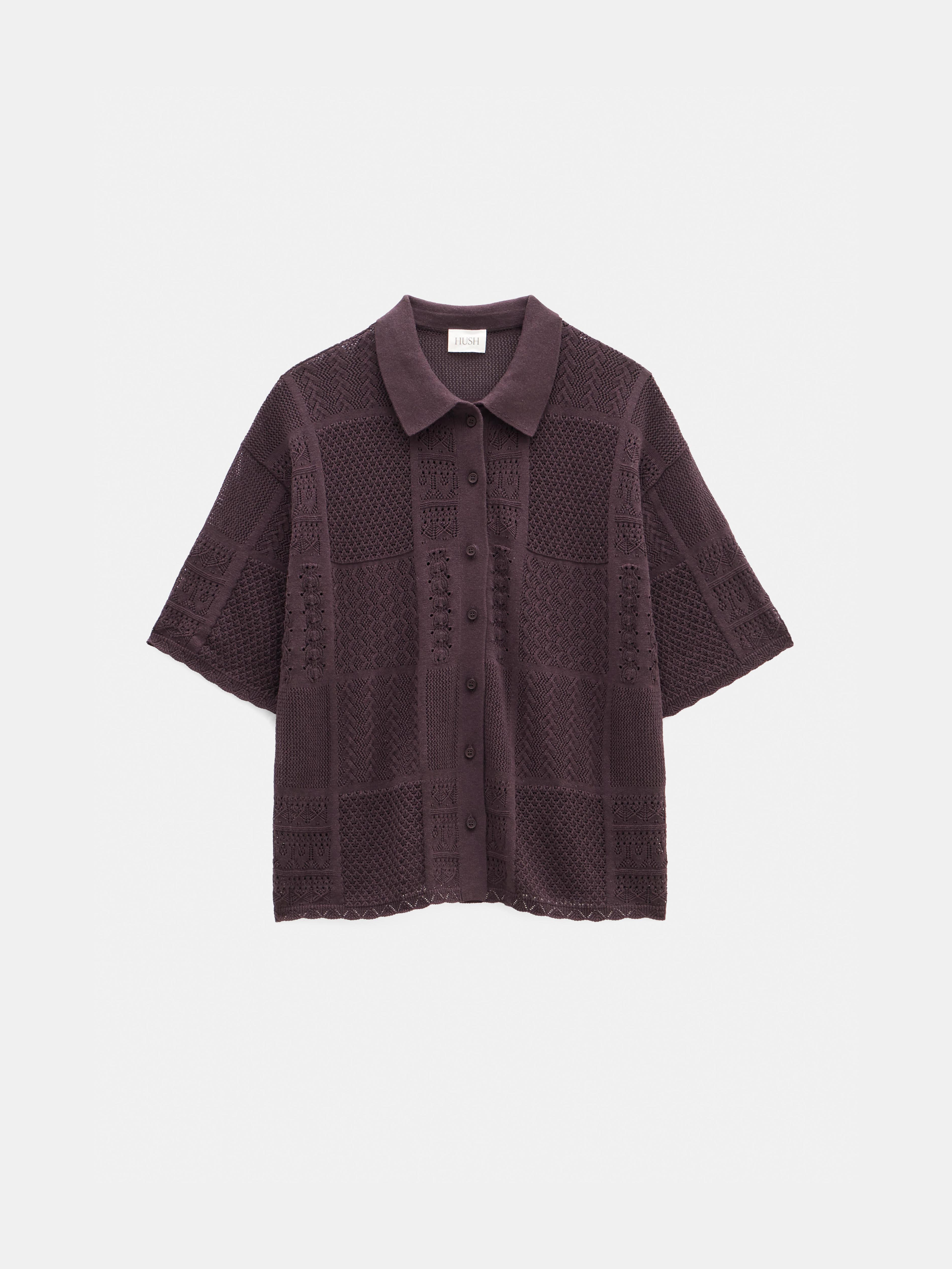 Patchwork Stitch Knitted Top