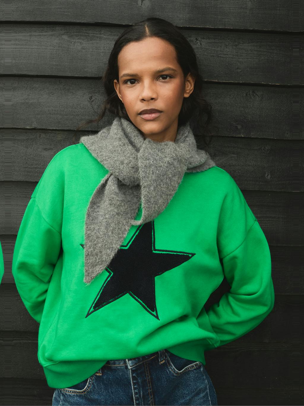 014071-2159-10 Star Graphic Towelling Sweatshirt
