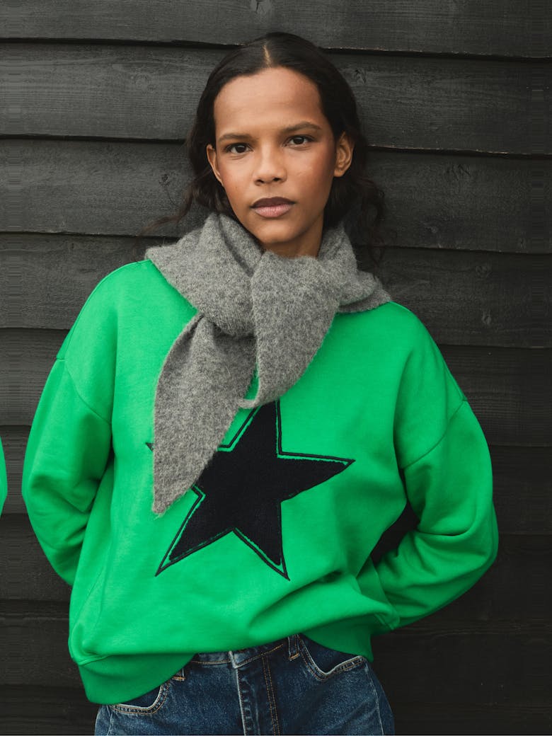 Star Graphic Towelling Sweatshirt