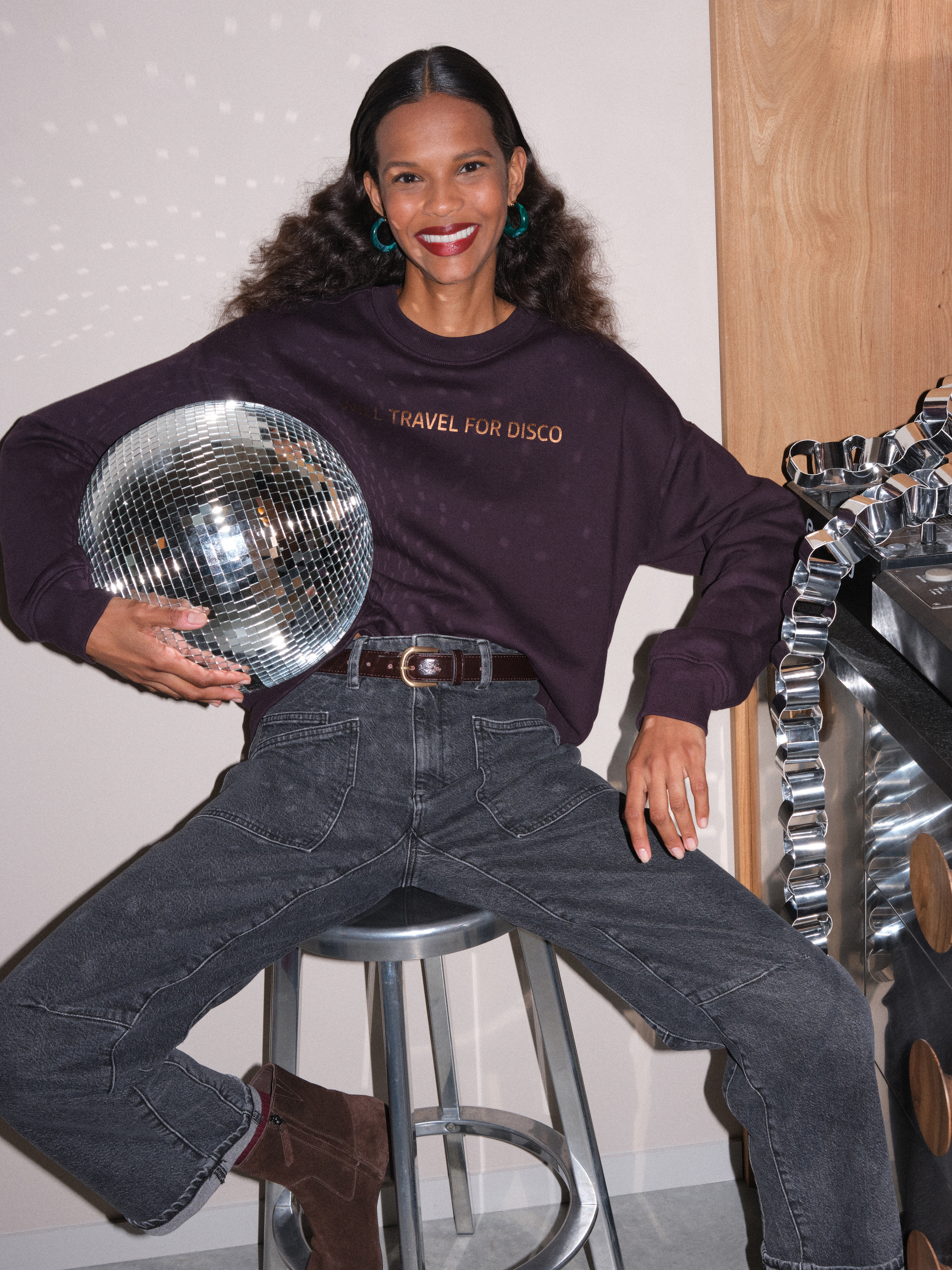 Disco Graphic Sweatshirt