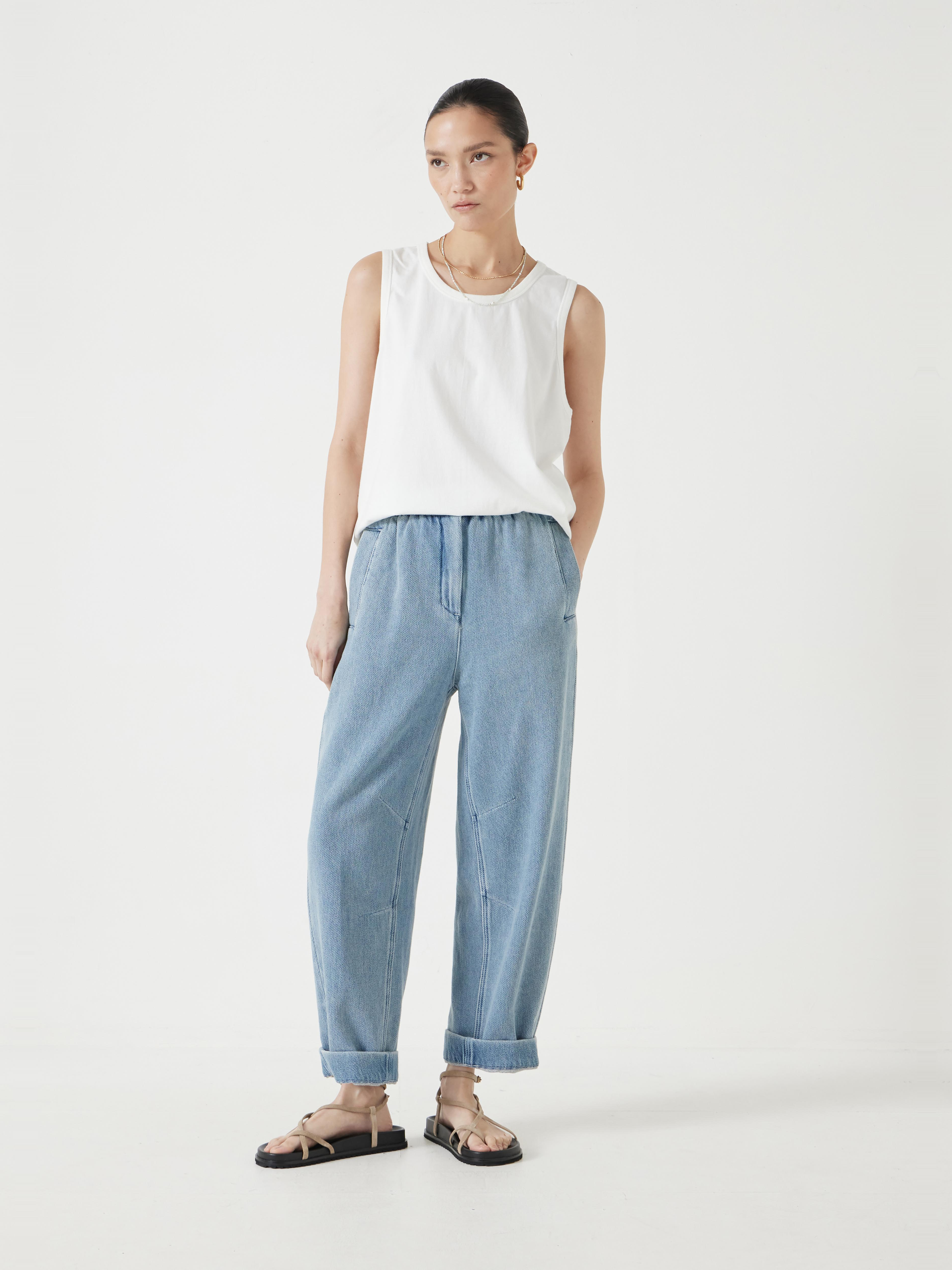 Supersoft Denim Barrel Leg Jeans