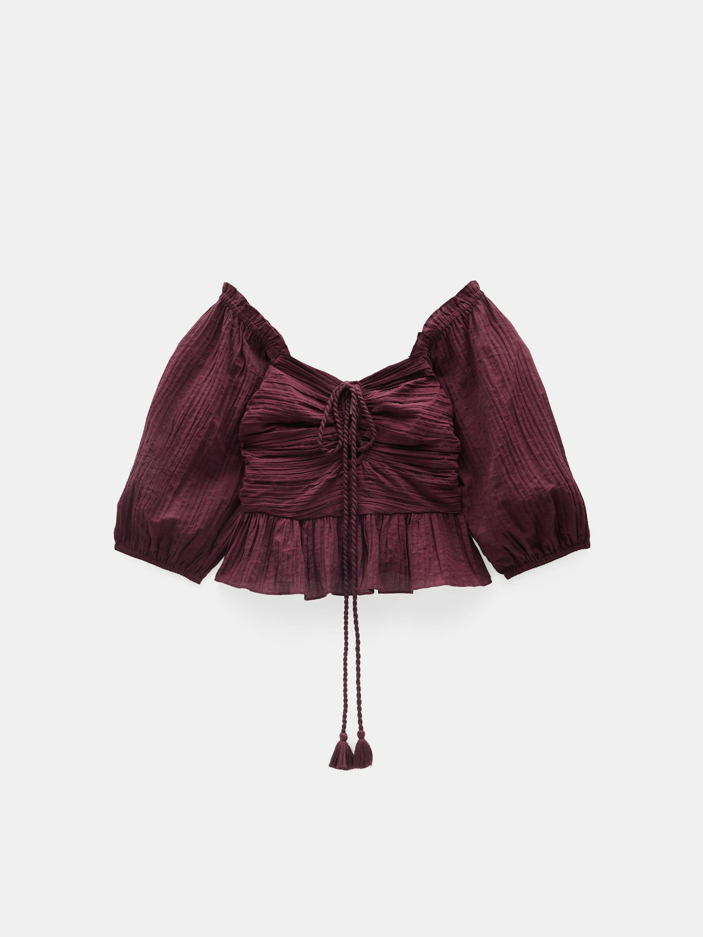 013753-3278-07 Zoe Crinkle Peplum Top