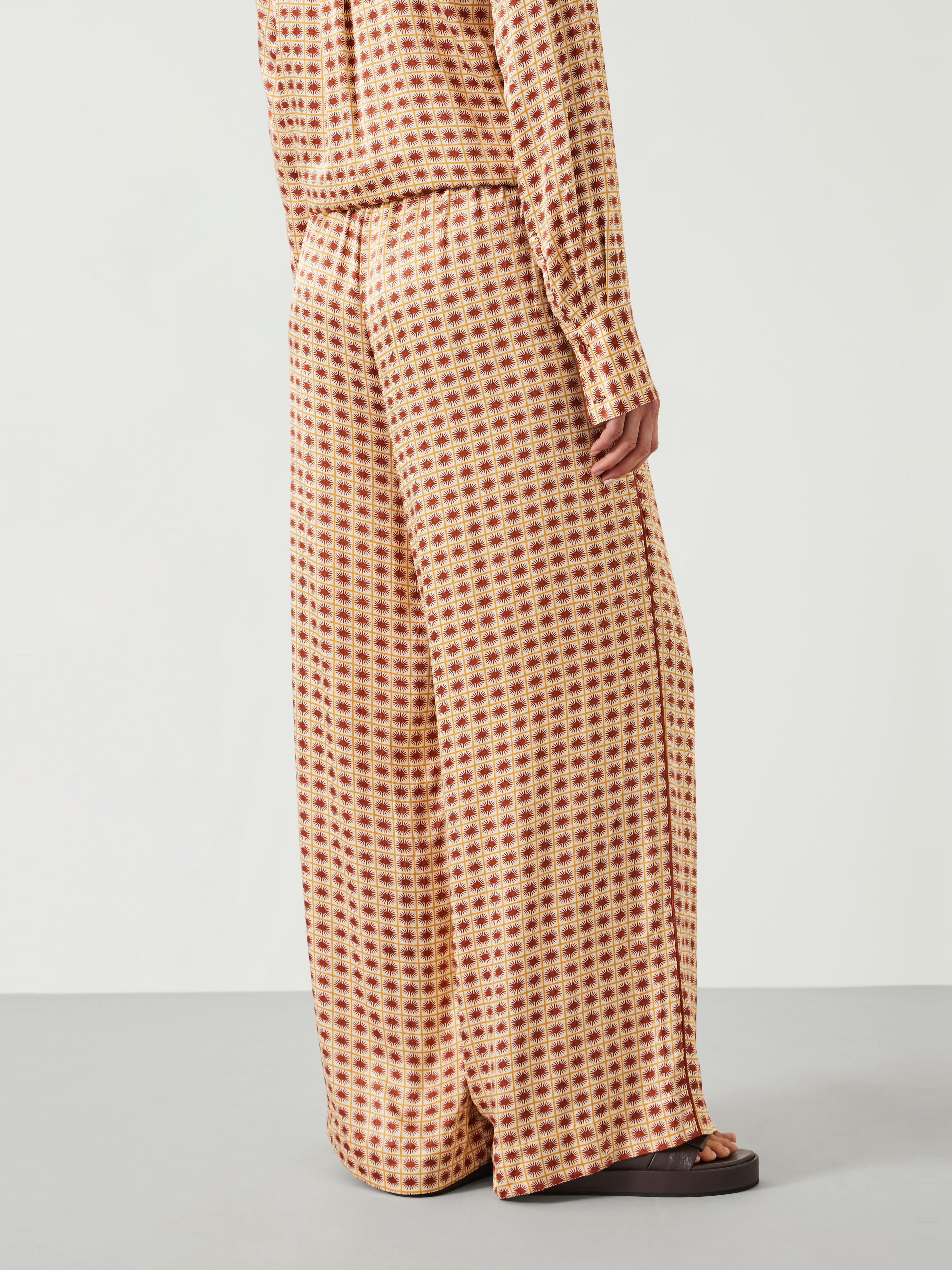 Rita Printed Wide Leg Trousers