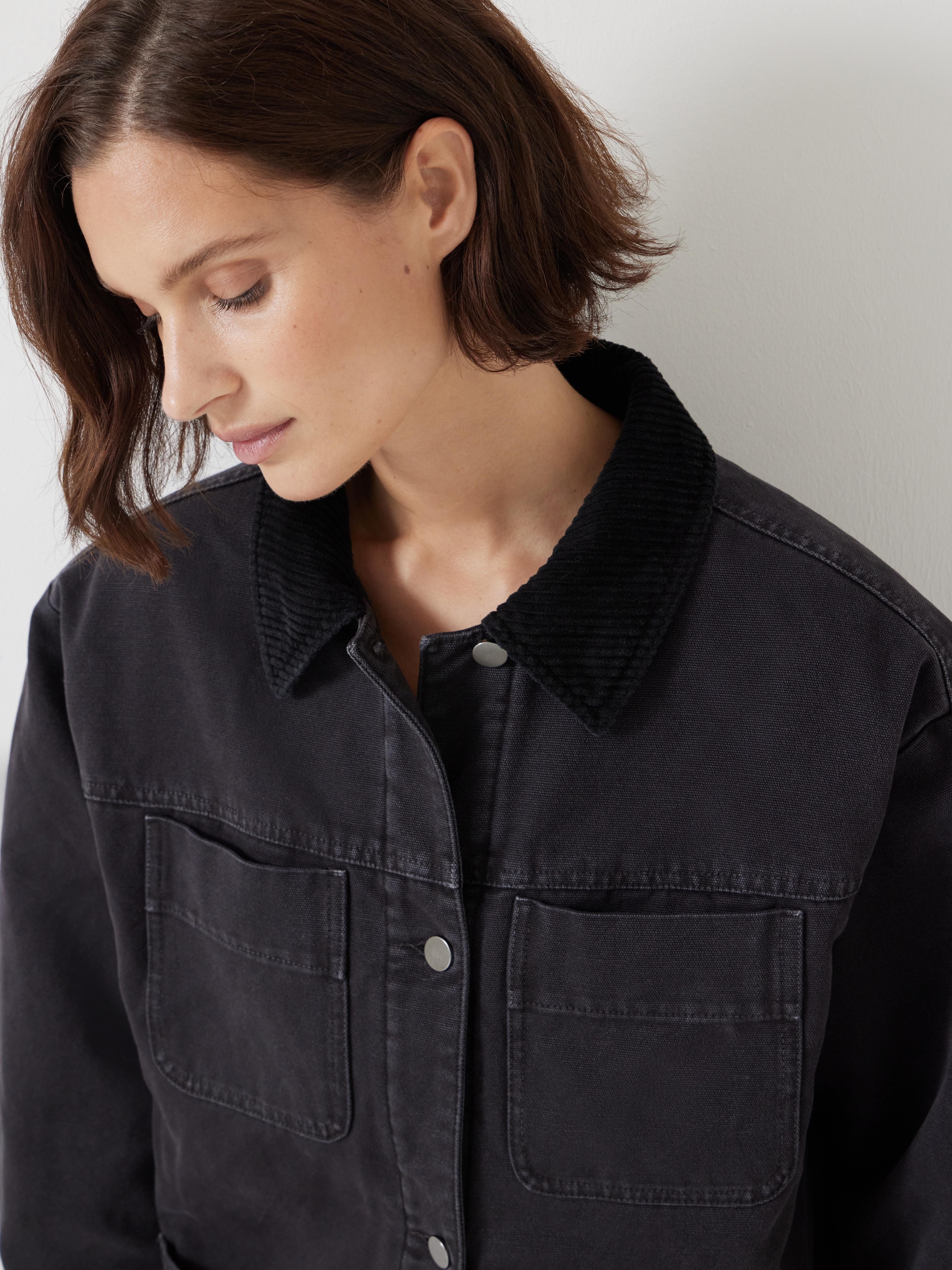 Cord Collar Barn Jacket