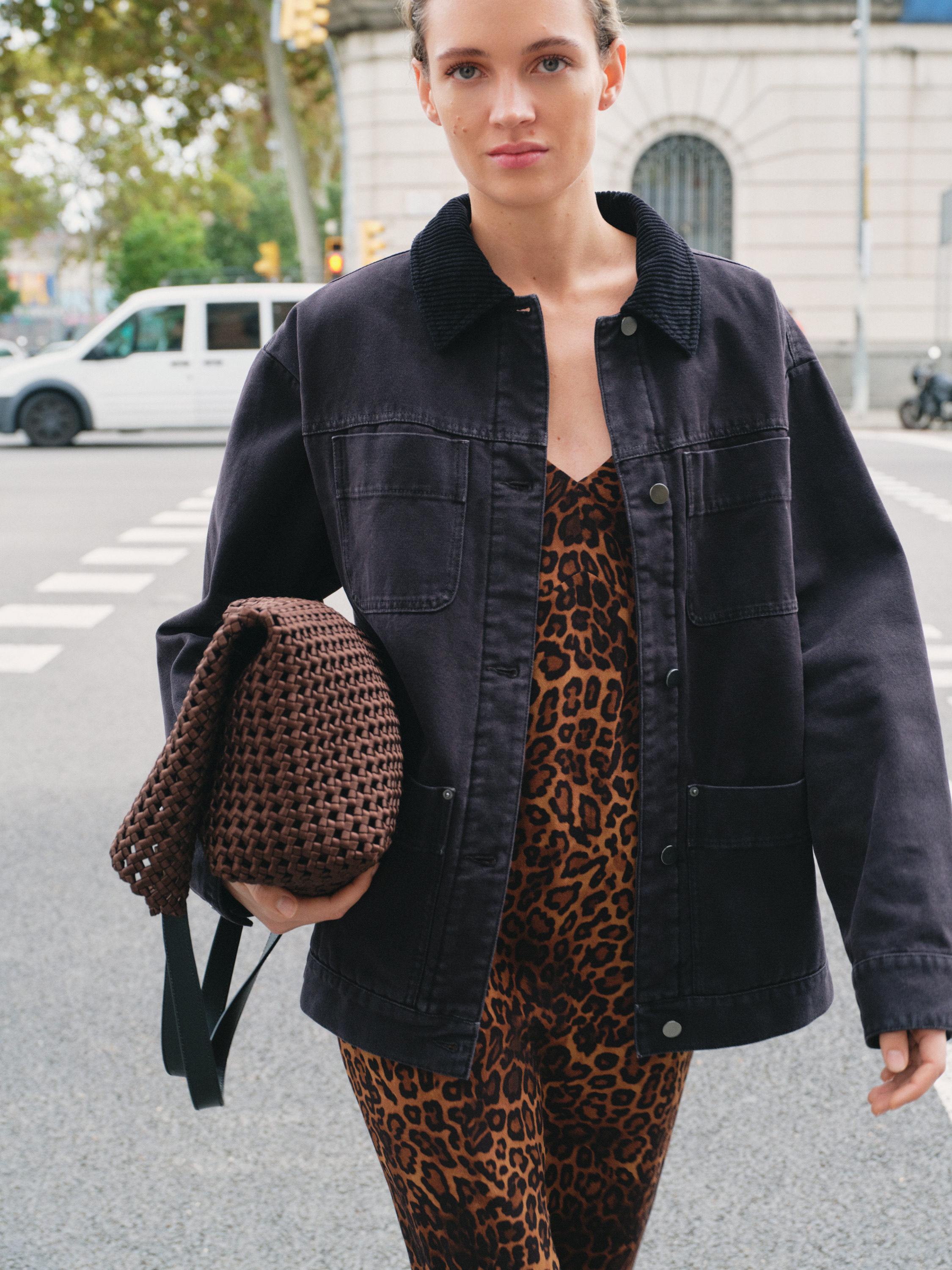 Cord Collar Barn Jacket