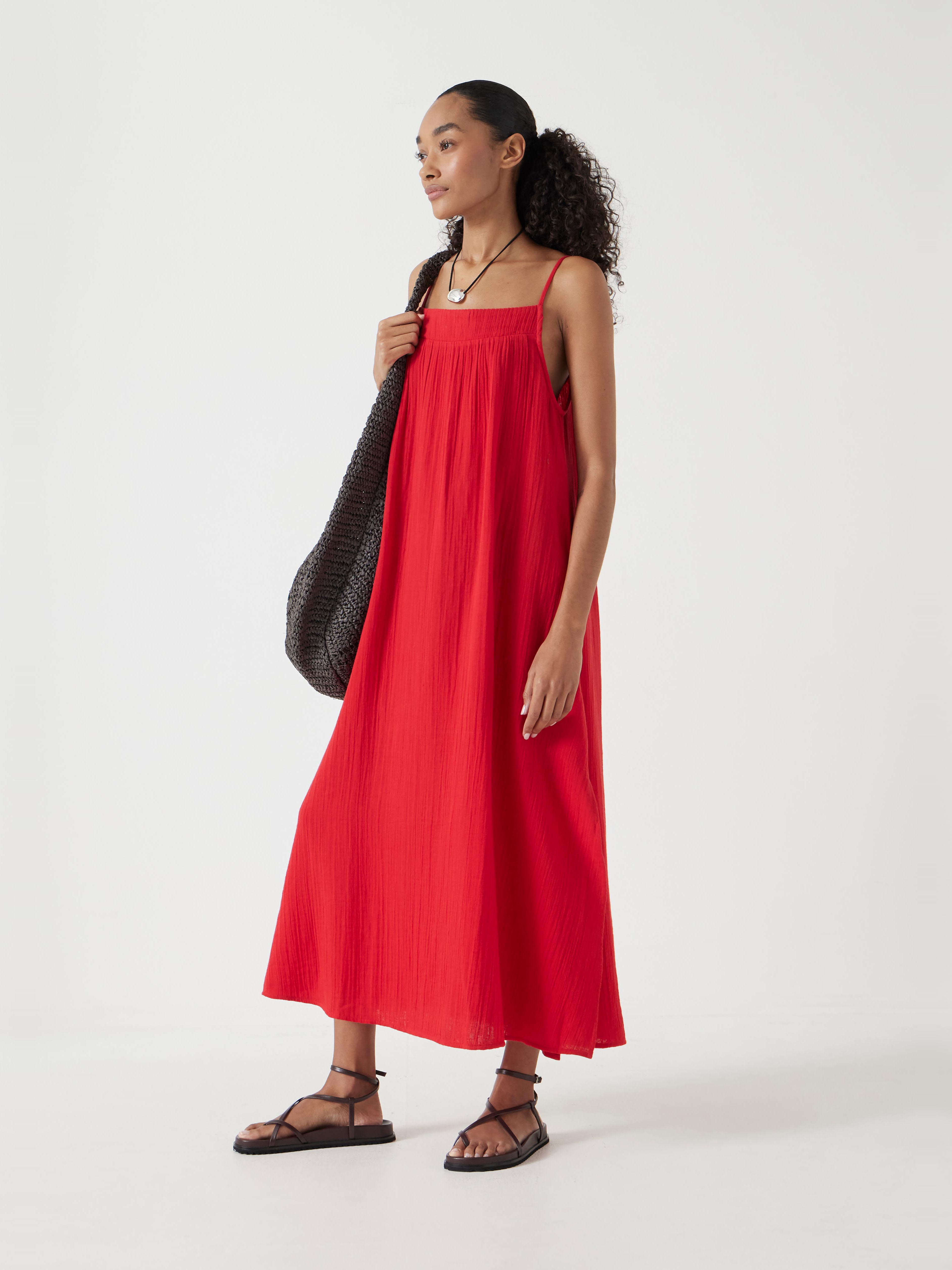 Carmen Cotton Gauze Midi Dress