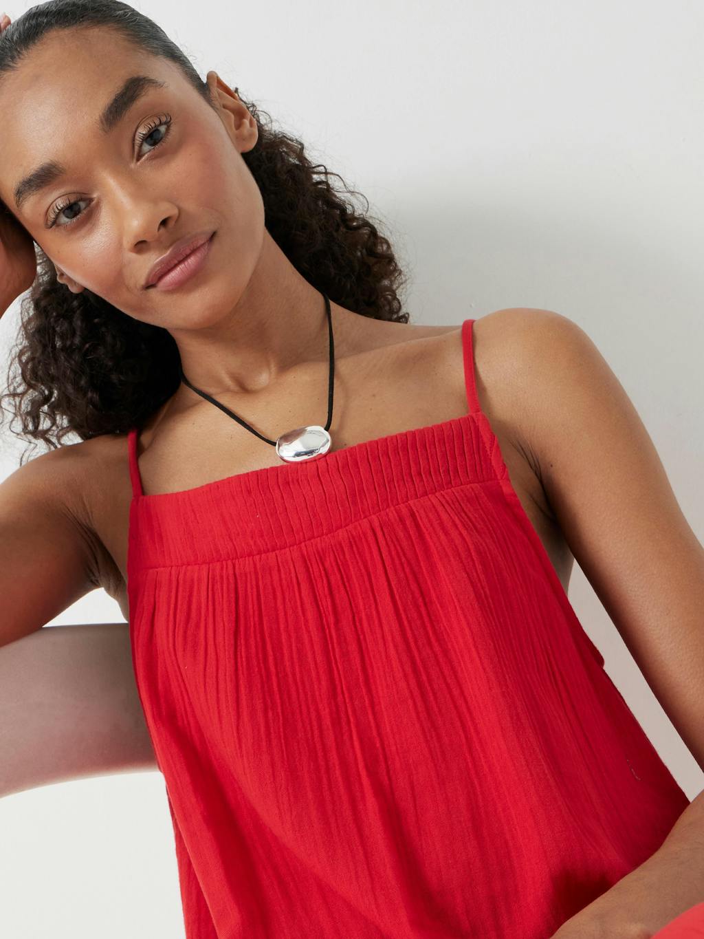 013591-0074-02 Carmen Cotton Gauze Midi Dress