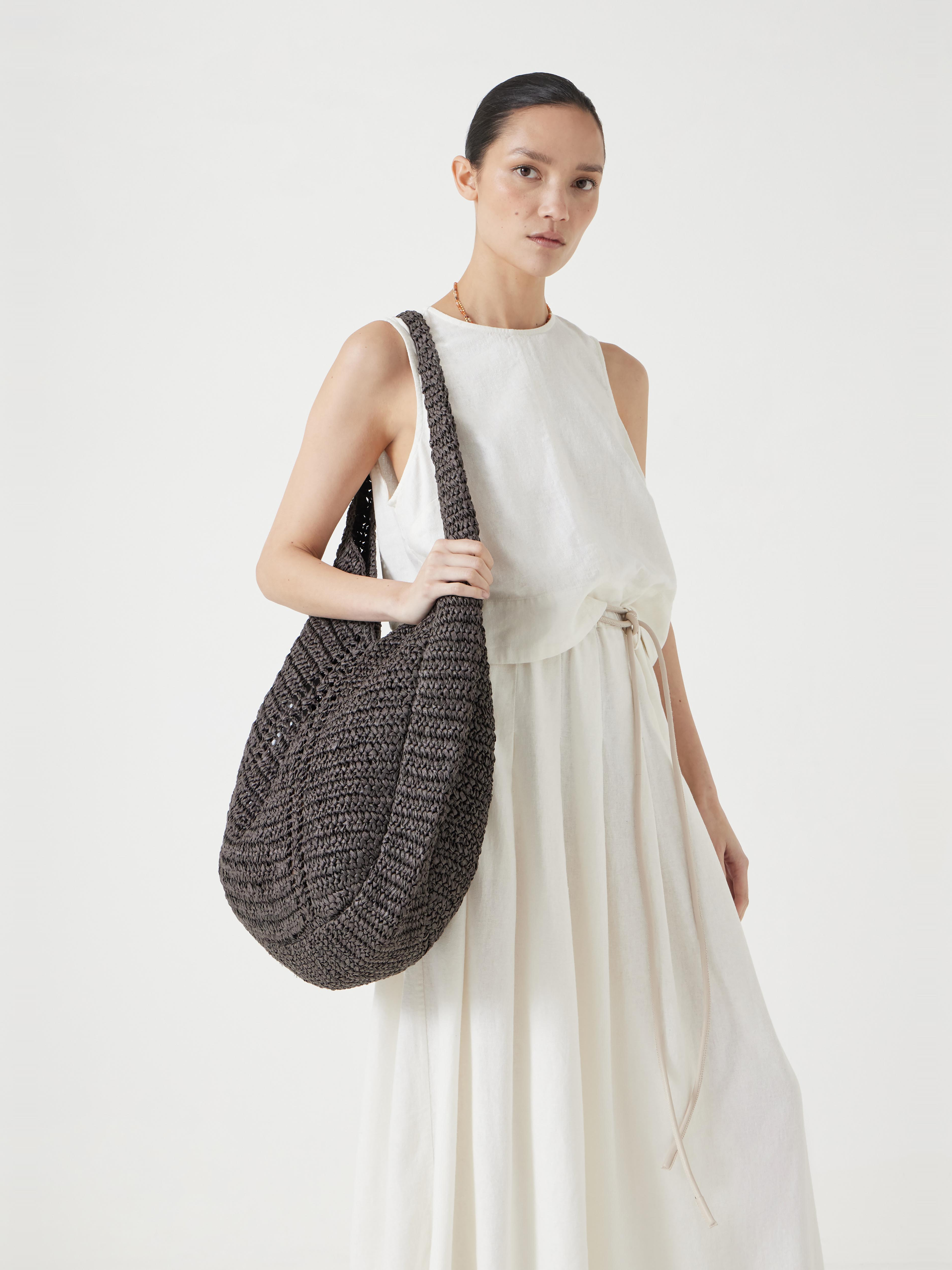 Raffia Oversized Tote Bag