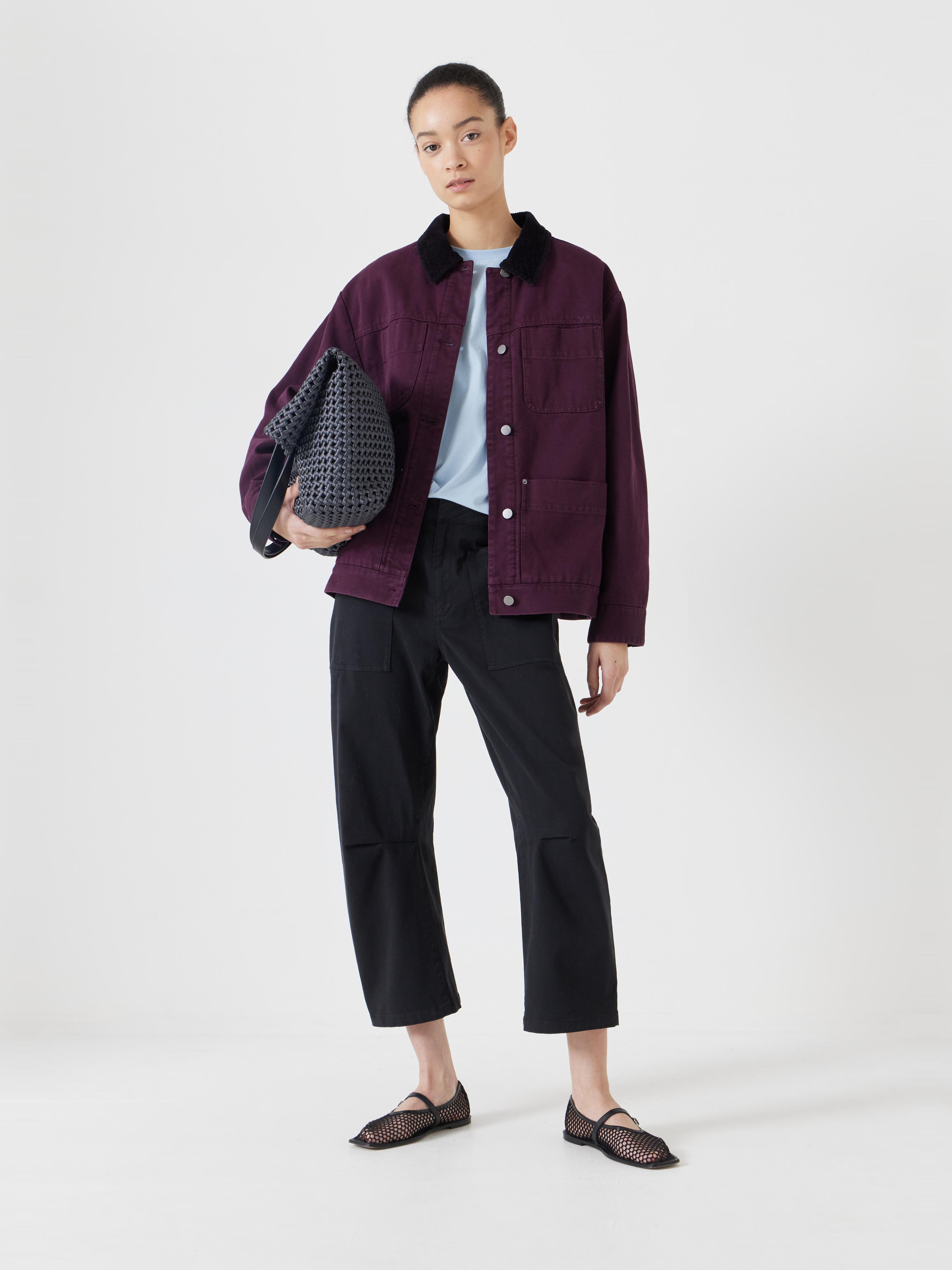 Cord Collar Barn Jacket