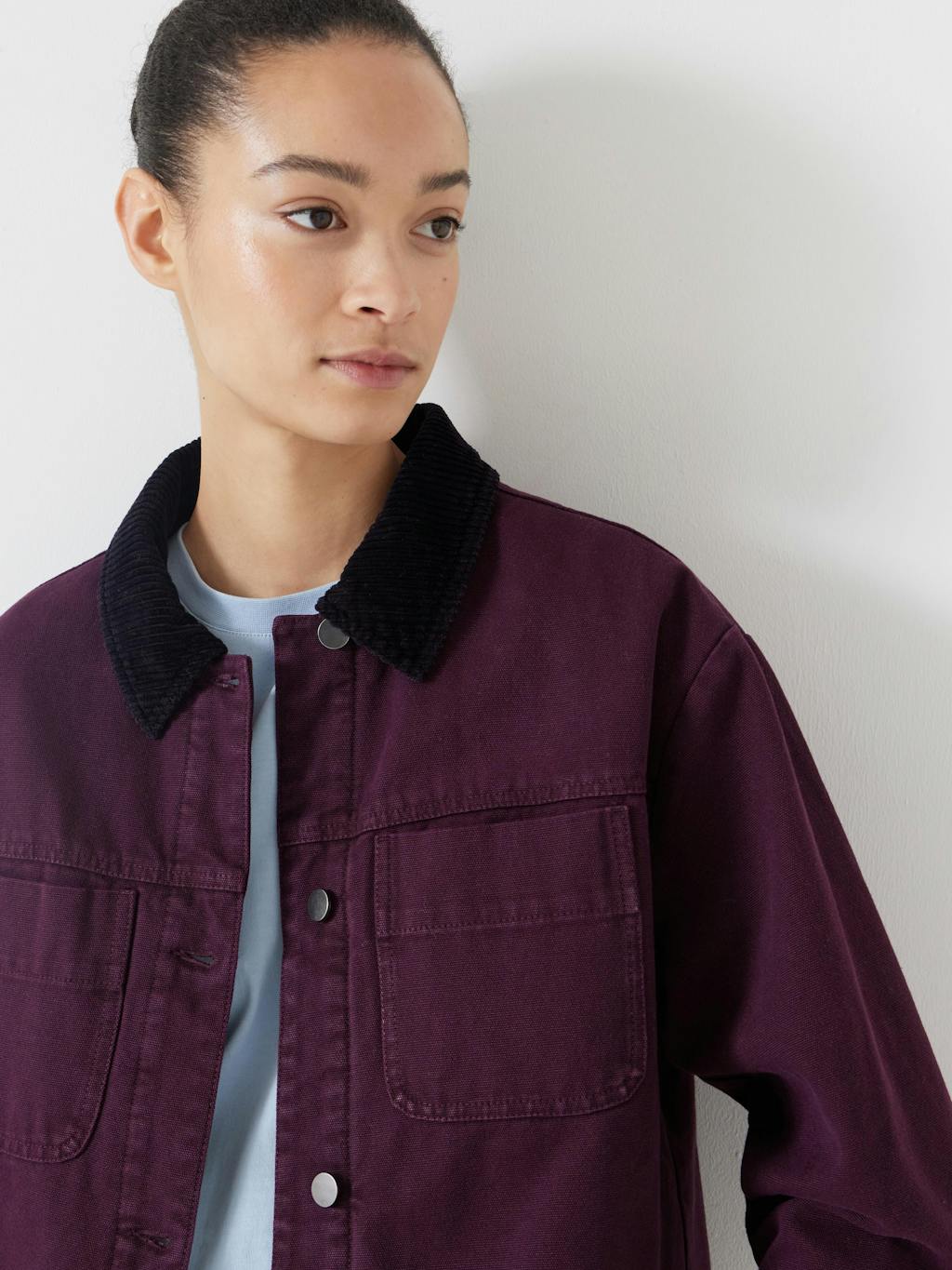 012929-1319-04 Cord Collar Barn Jacket